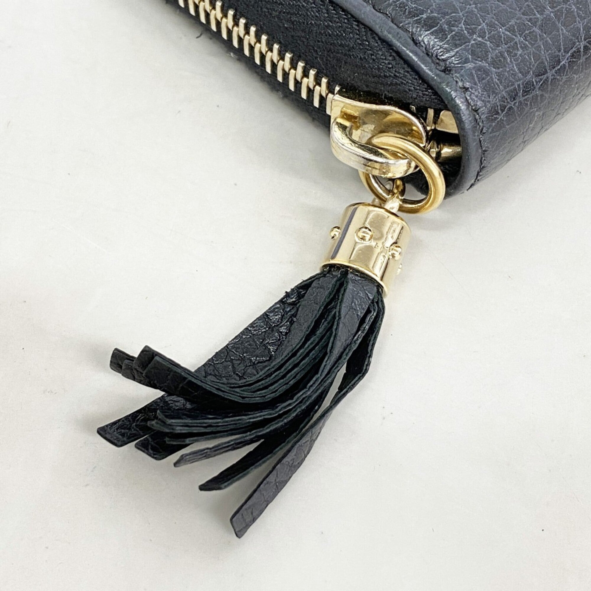 Gucci Black Leather Coin Purse/Coin Case (Pre-Owned)