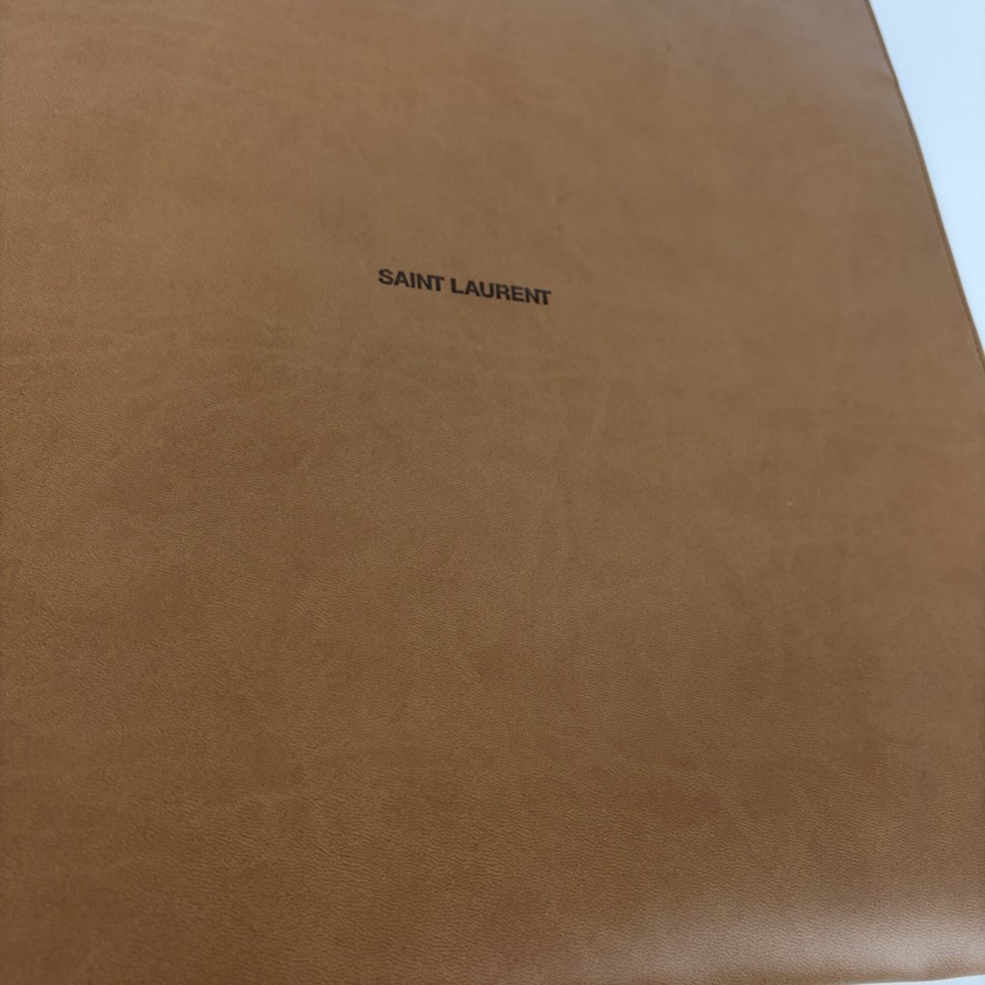 Saint Laurent Brown Leather Handbag Tote Bag (Pre-Owned)