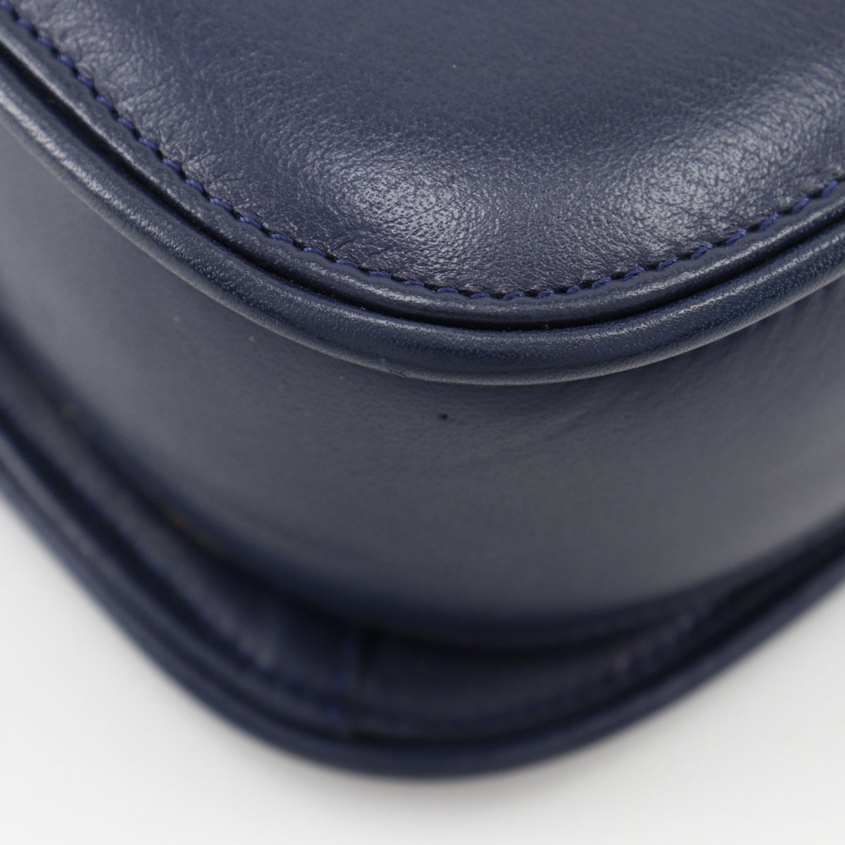 Gucci Navy Leather Shoulder Bag (Pre-Owned)