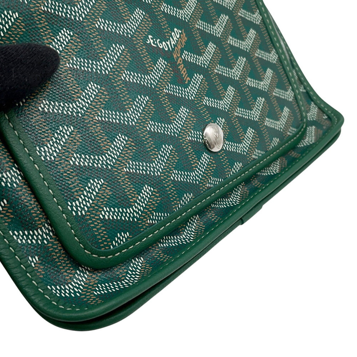 Goyard Green Pvc Leather Handbag Shoulder Bag (Pre-Owned)