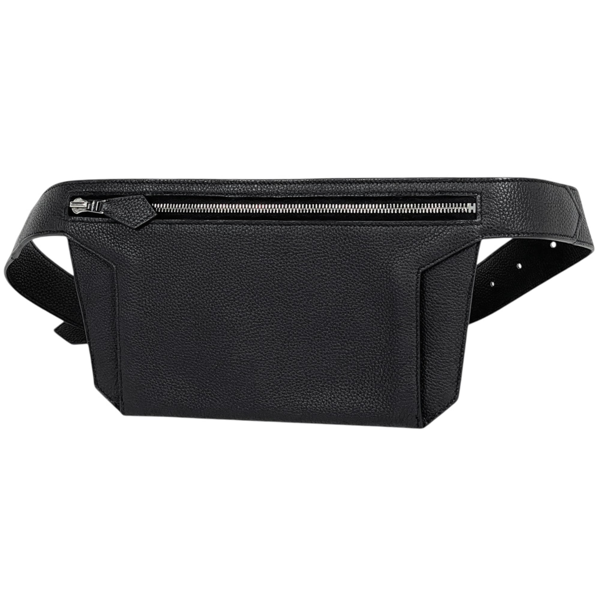 Hermes Black Leather Sling Bag (Pre-Owned)