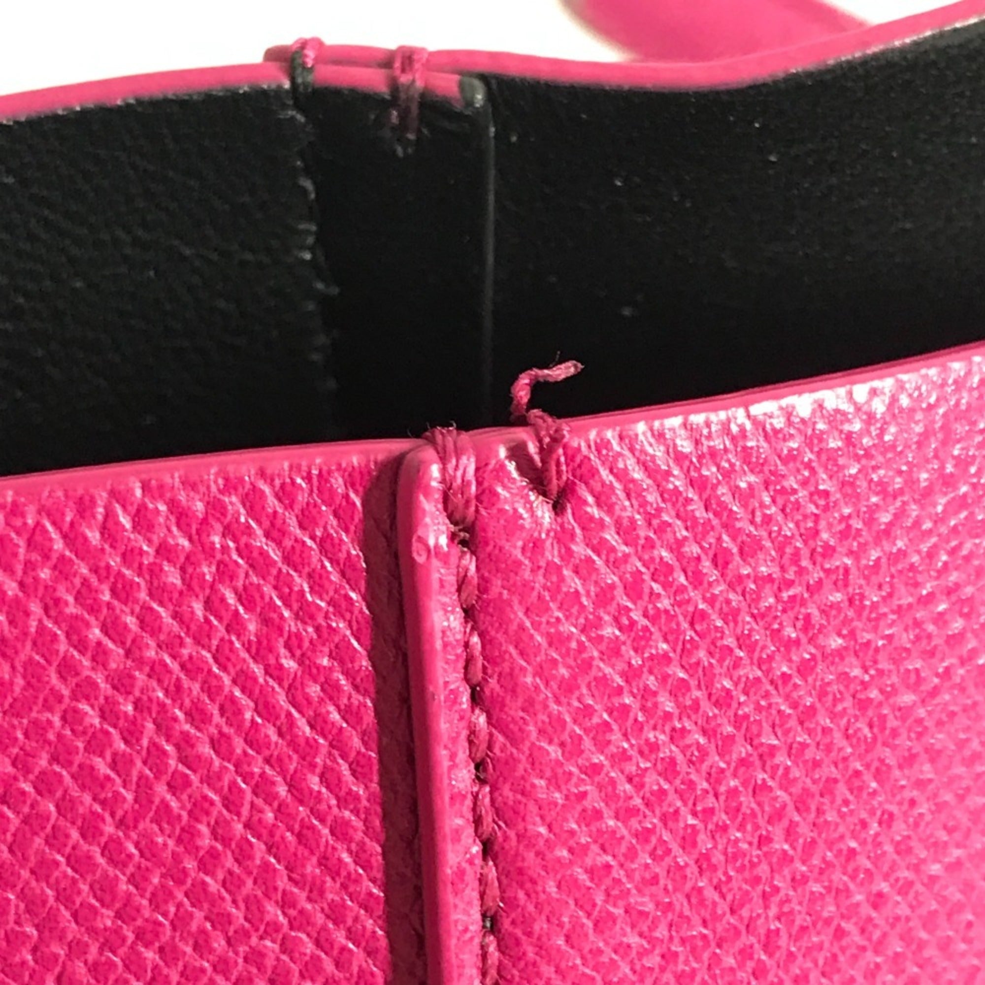 Tiffany Black Pink Leather Shoulder Bag Tote Bag (Pre-Owned)