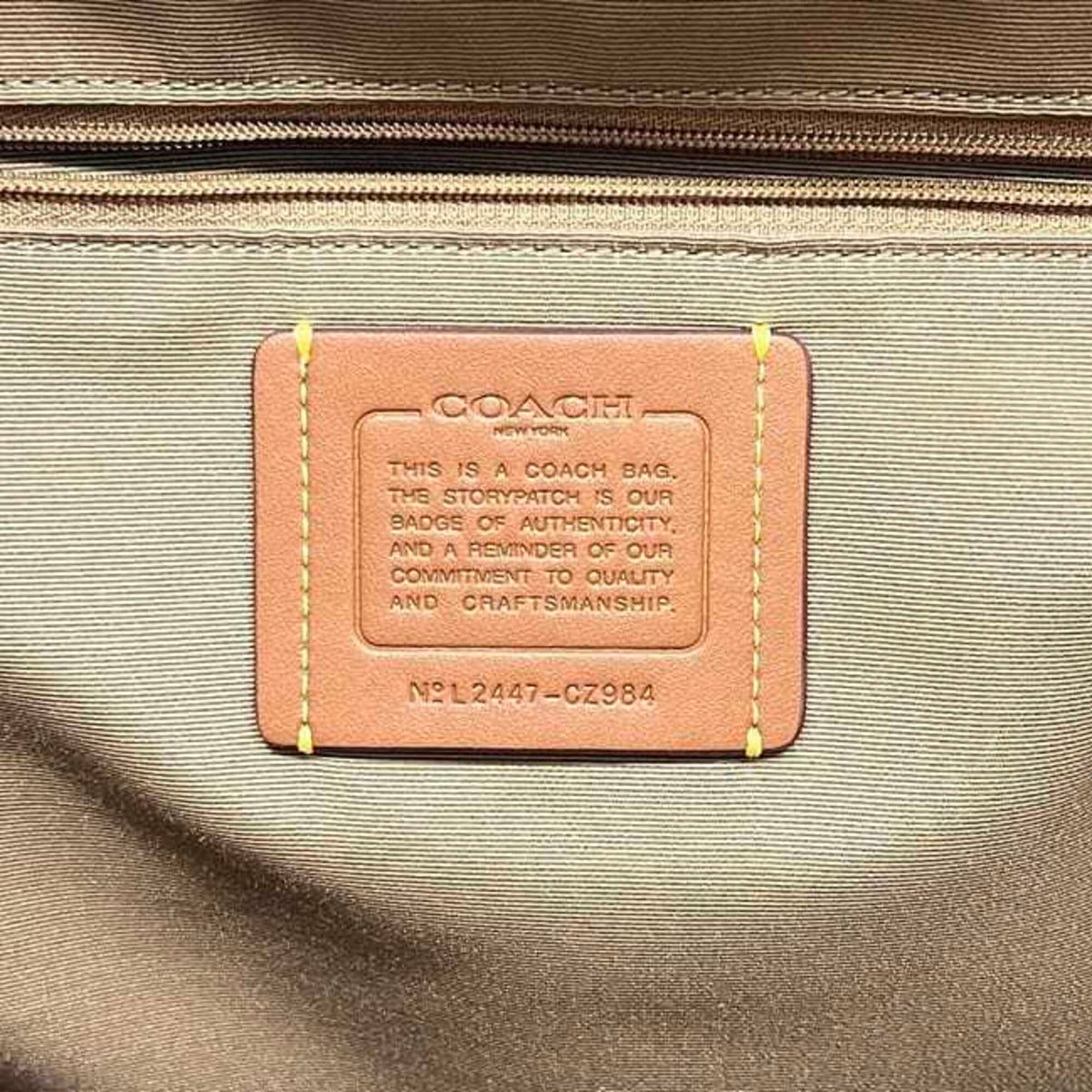 Coach Beige Brown Pvc Leather Backpack (Pre-Owned)