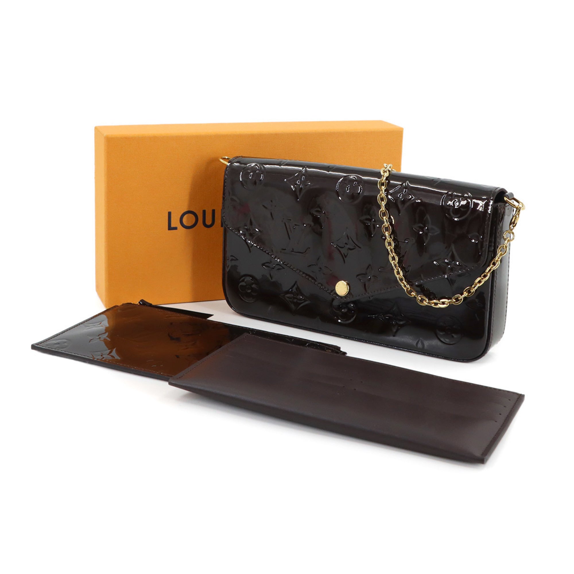 Louis Vuitton Amarante Vernis Pochette (Pre-Owned)