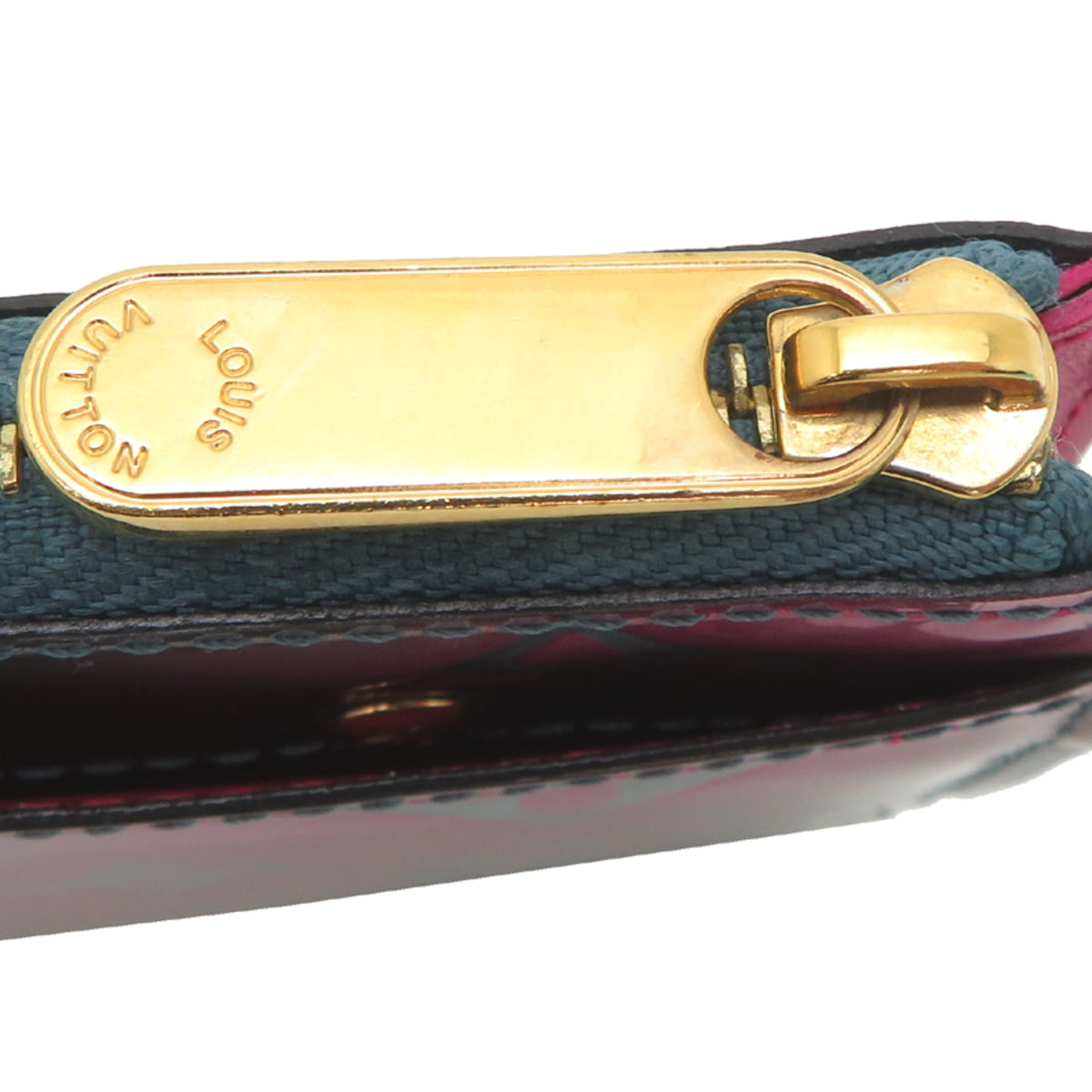 Louis Vuitton Blue Pink Vernis Pochette (Pre-Owned)