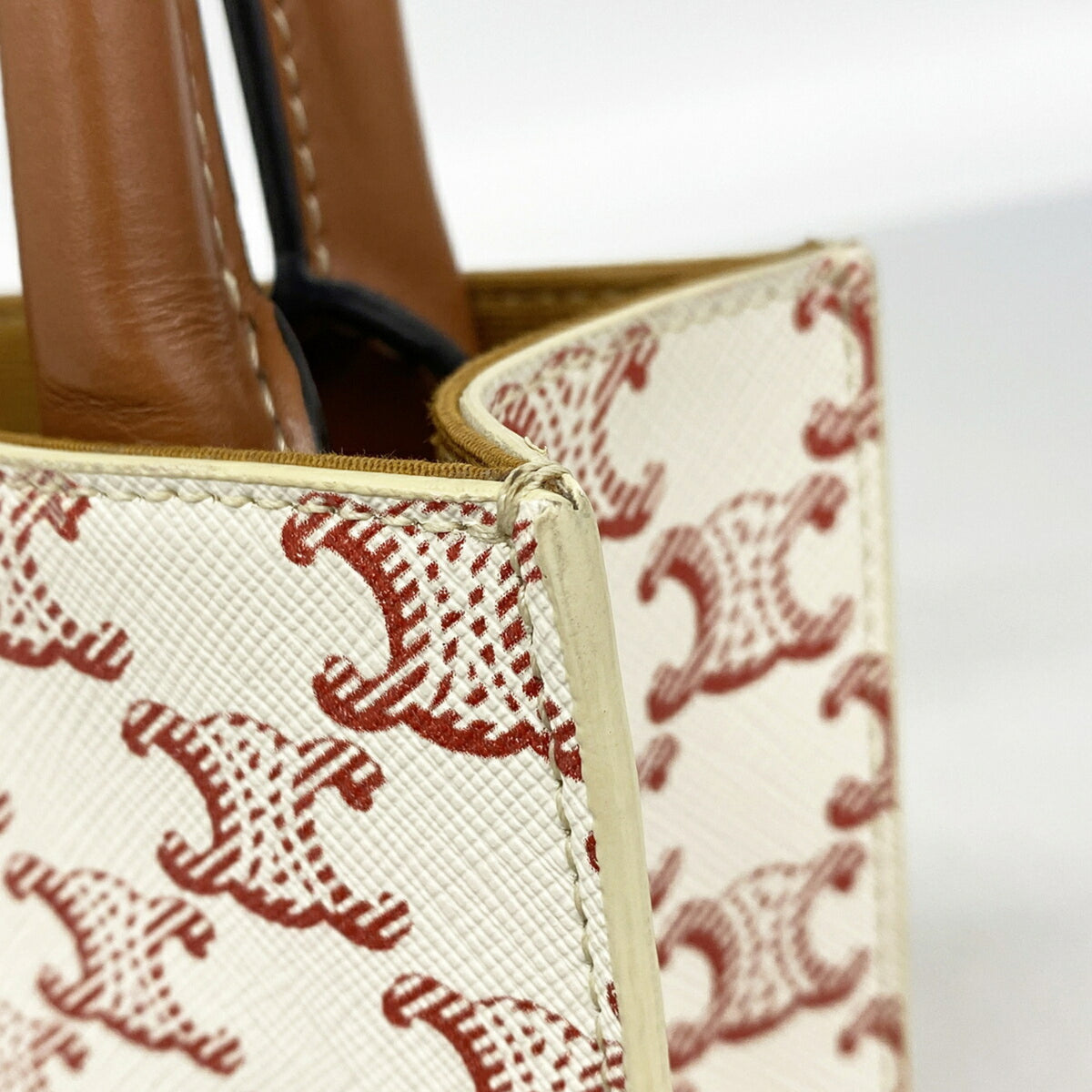 Celine White Pvc Handbag (Pre-Owned)