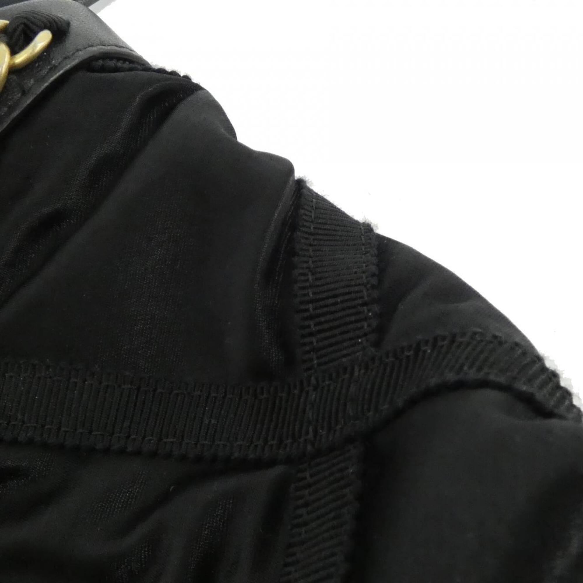 Chanel Black Nylon Handbag (Pre-Owned)