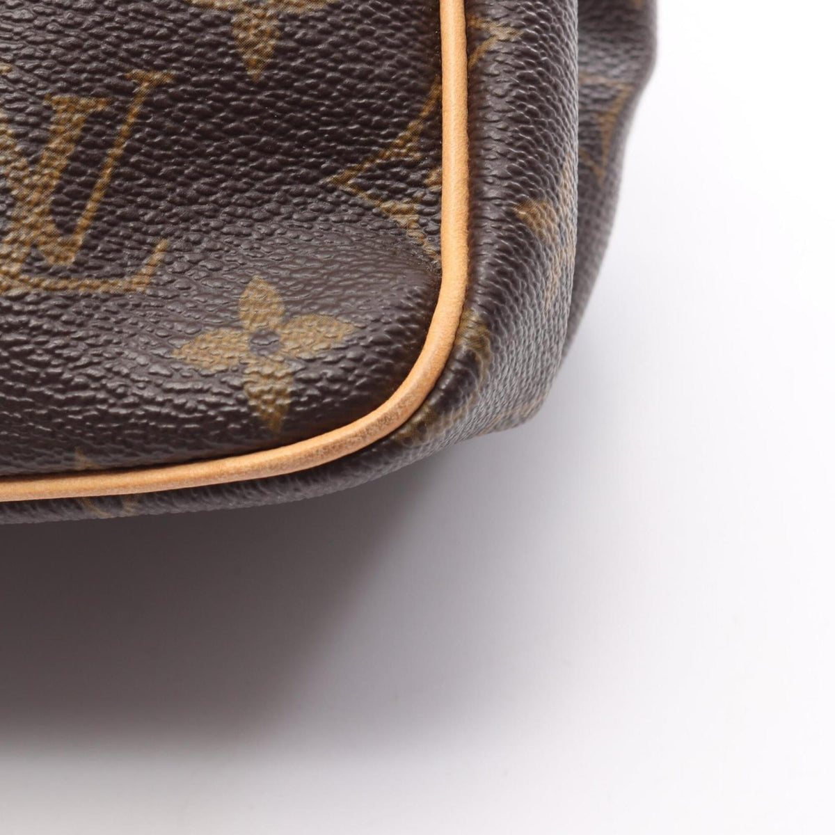 Louis Vuitton Brown Monogram Leather Handbag (Pre-Owned)