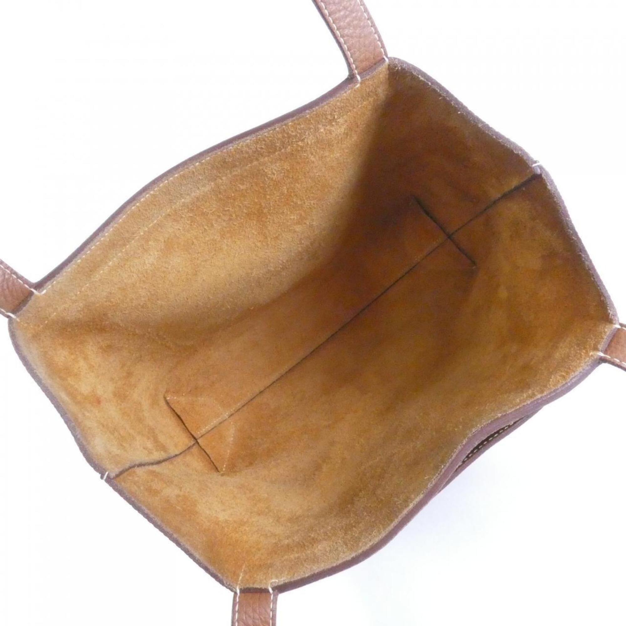 Hermes Gold Taurillon Clemence Leather Handbag (Pre-Owned)