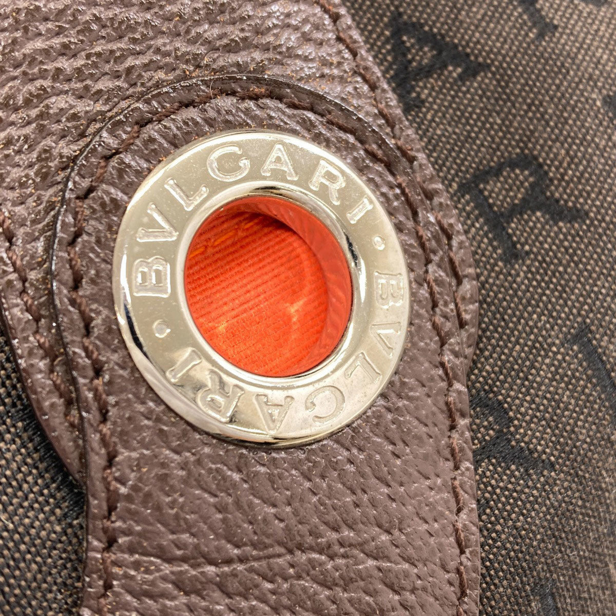 Bvlgari Brown Canvas Handbag (Pre-Owned)