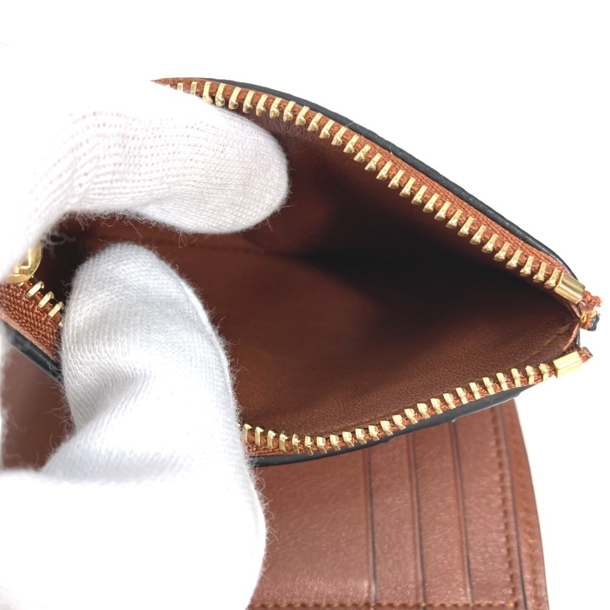 Loewe Brown Leather Wallet (Tri-Fold) (Pre-Owned)