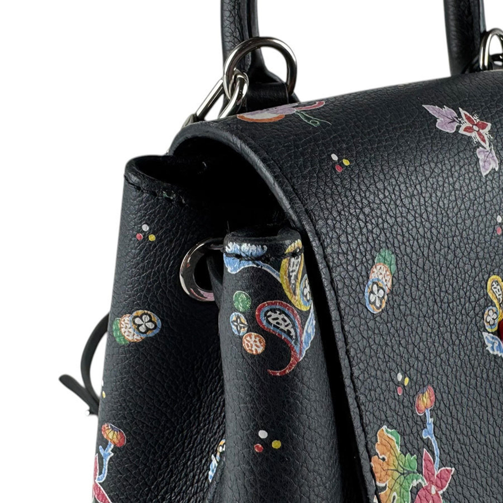 Louis Vuitton Black Multi-Color Leather Backpack (Pre-Owned)