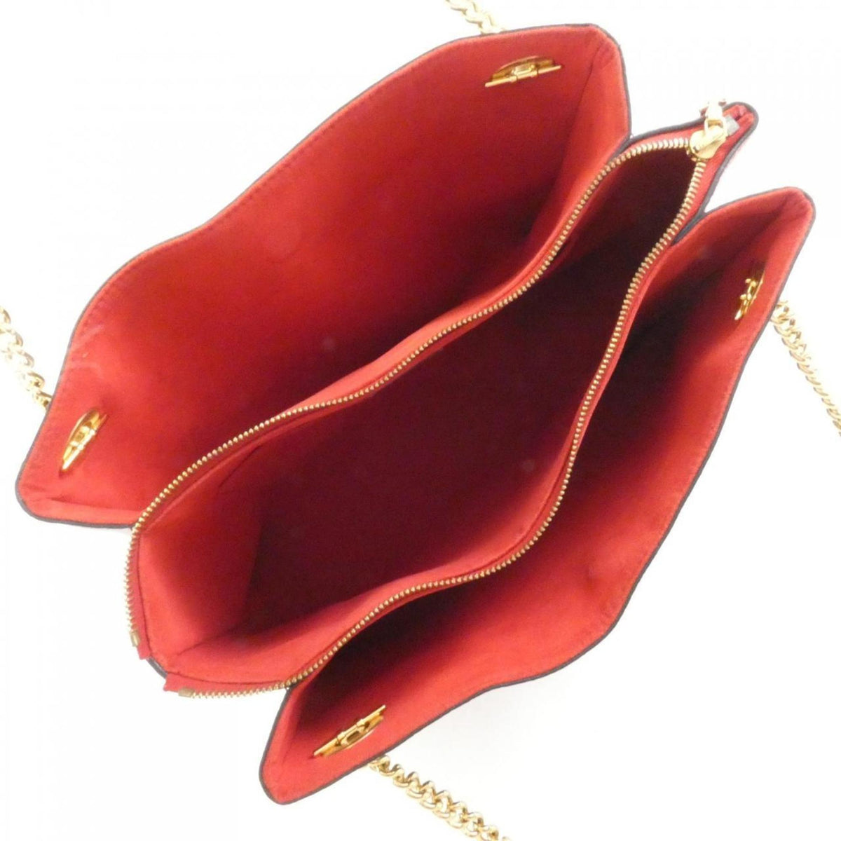 Louis Vuitton Monogram Cerise Marron Coated Canvas Leather Shoulder Bag (Pre-Owned)
