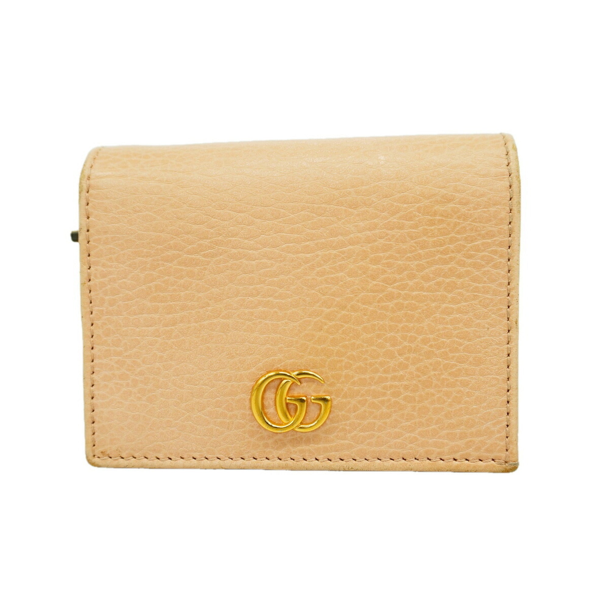 Gucci Pink Leather Wallet (Bi-Fold) (Pre-Owned)