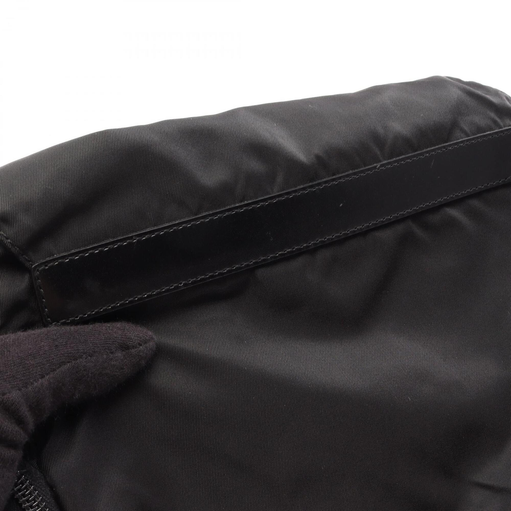 Prada Black Nylon Handbag Shoulder Bag (Pre-Owned)