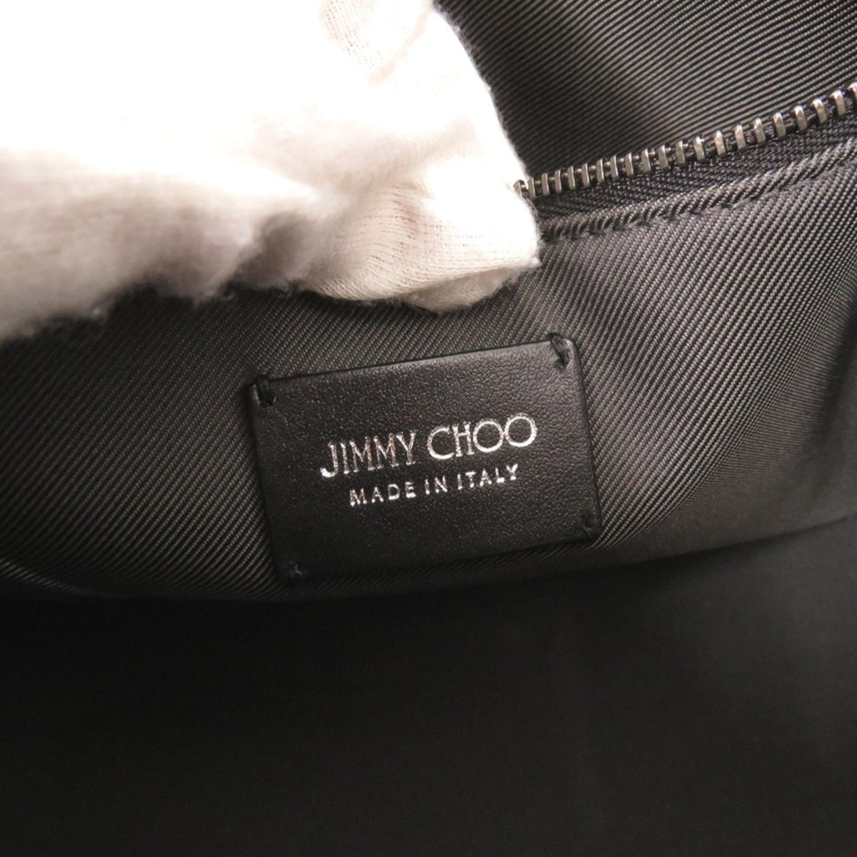 Jimmy Choo Black Patent Leather Handbag Shoulder Bag (Pre-Owned)