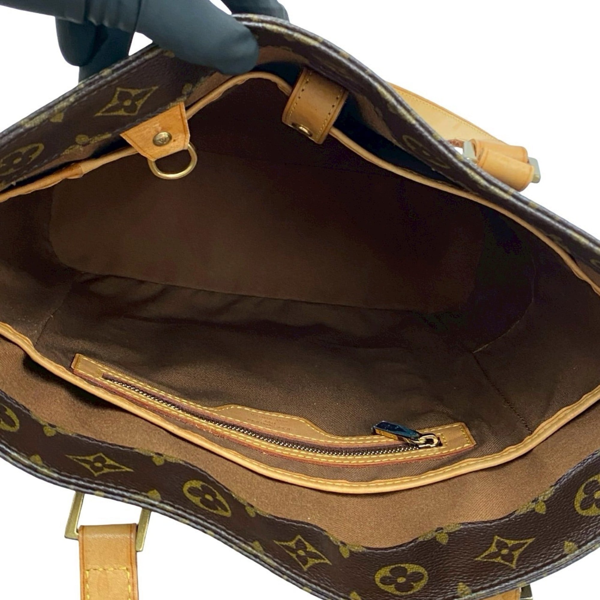 Louis Vuitton Brown Leather Pvc Shoulder Bag Tote Bag (Pre-Owned)