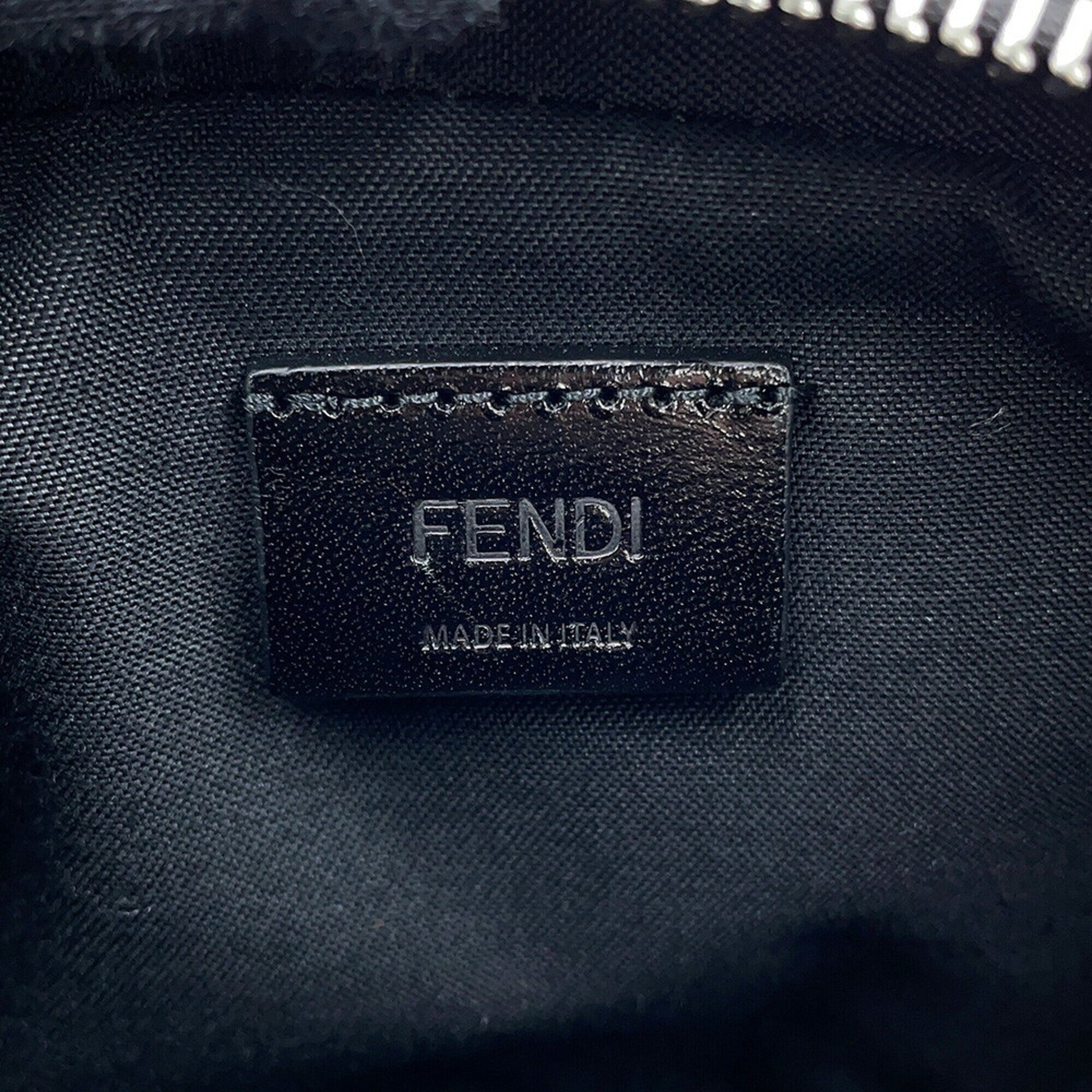 Fendi Zucca Gray Pvc Handbag Shoulder Bag (Pre-Owned)