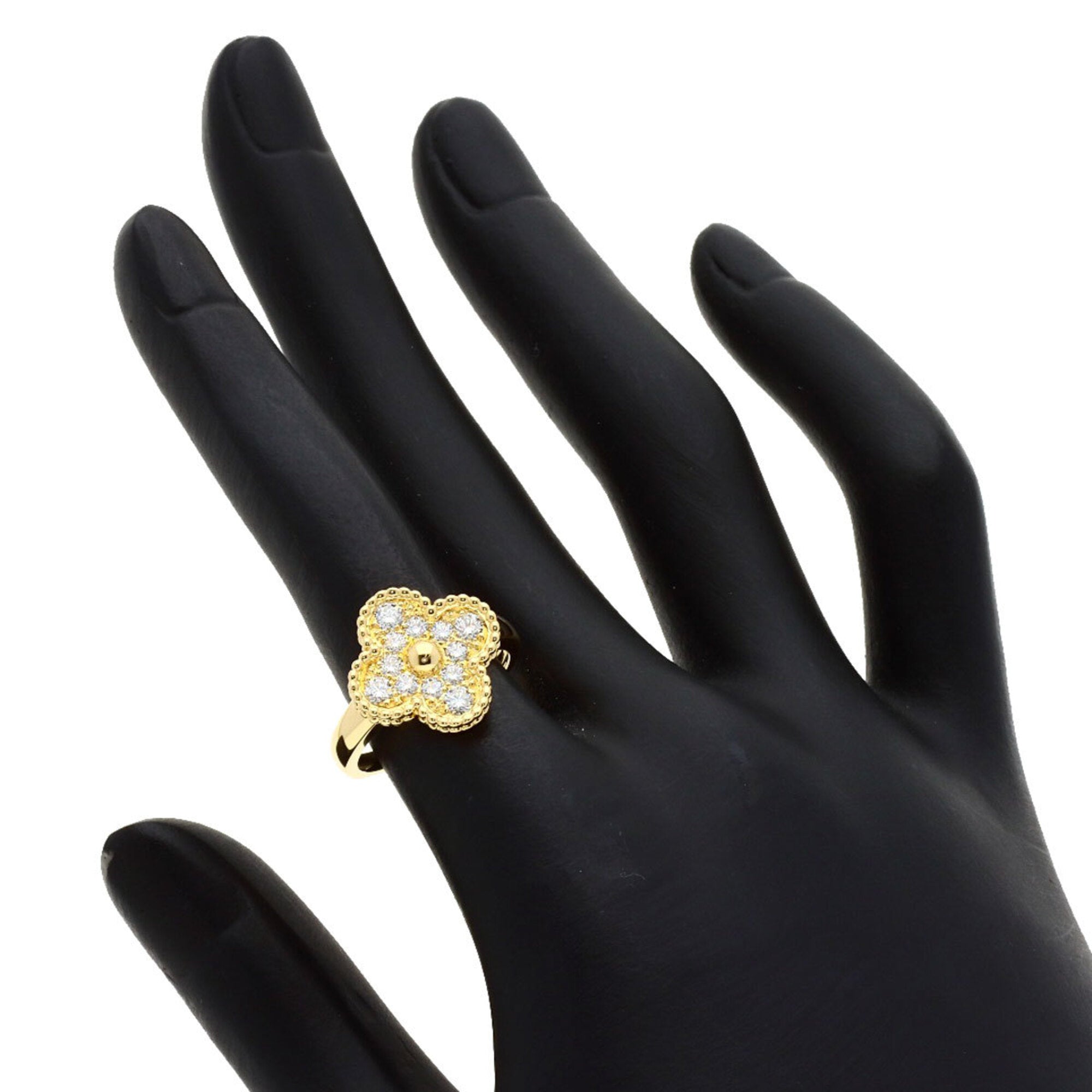 Van Cleef & Arpels Gold Yellow Gold (18K) Band Ring (Pre-Owned)