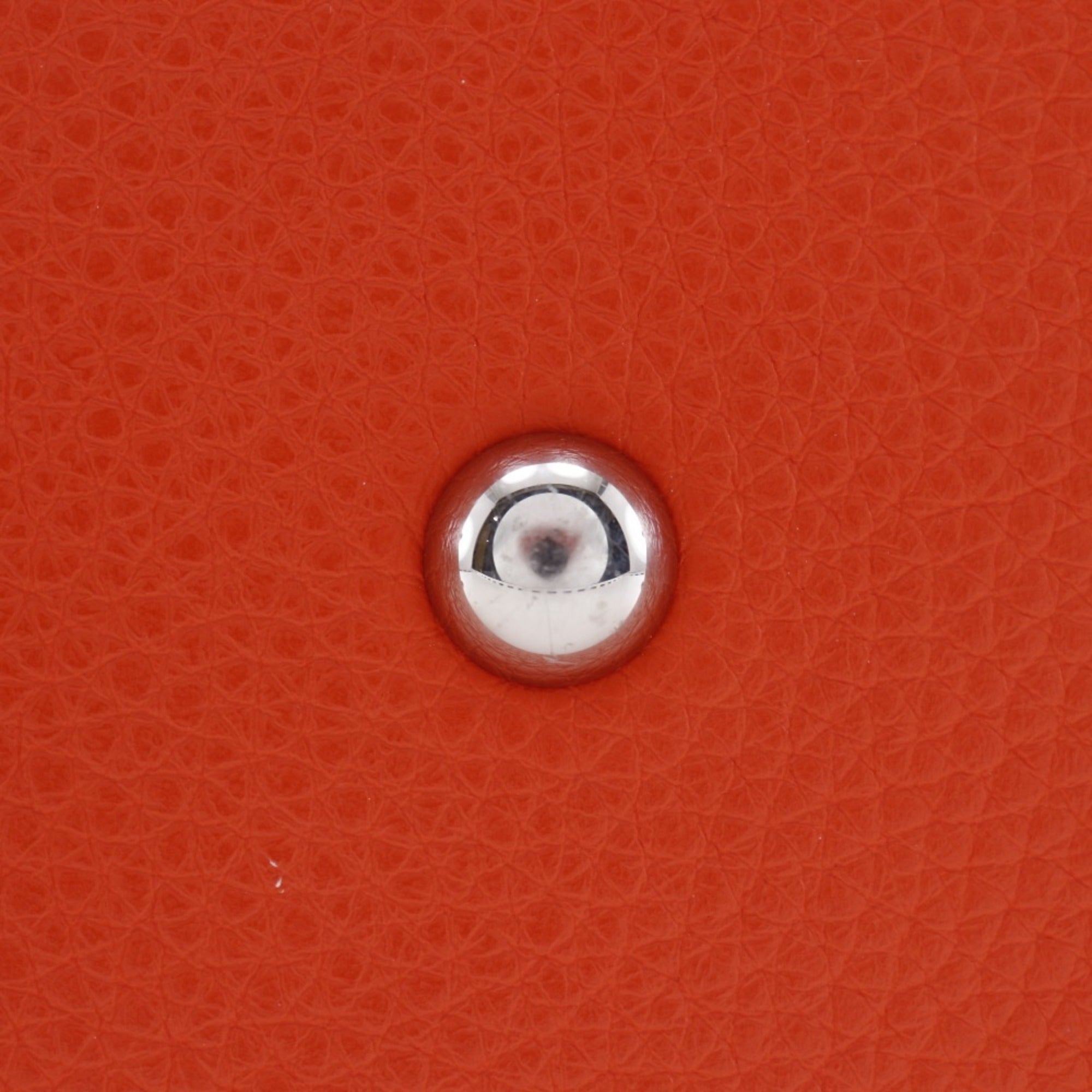 Hermes Bolide Orange Taurillon Clemence Leather Handbag (Pre-Owned)