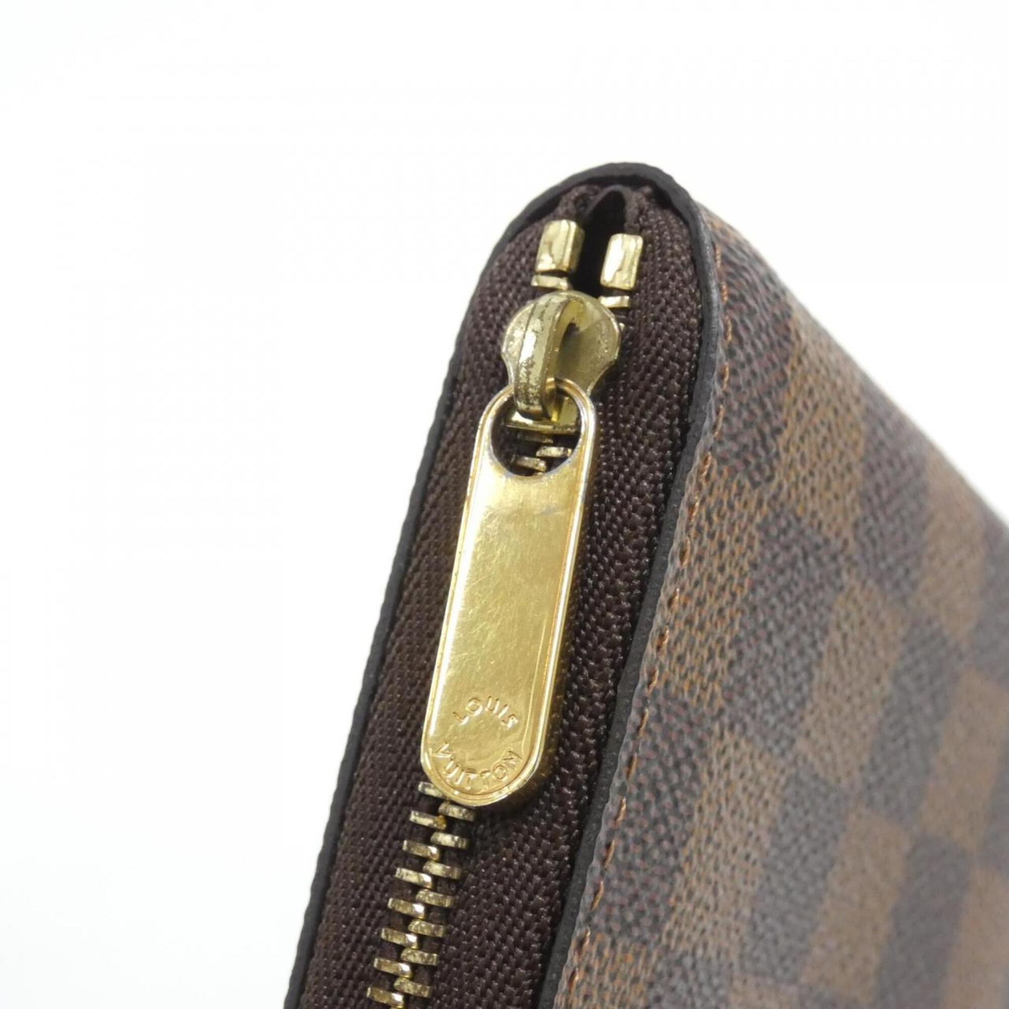Louis Vuitton Damier Ebene Coated Canvas Coin Purse/Coin Case (Pre-Owned)