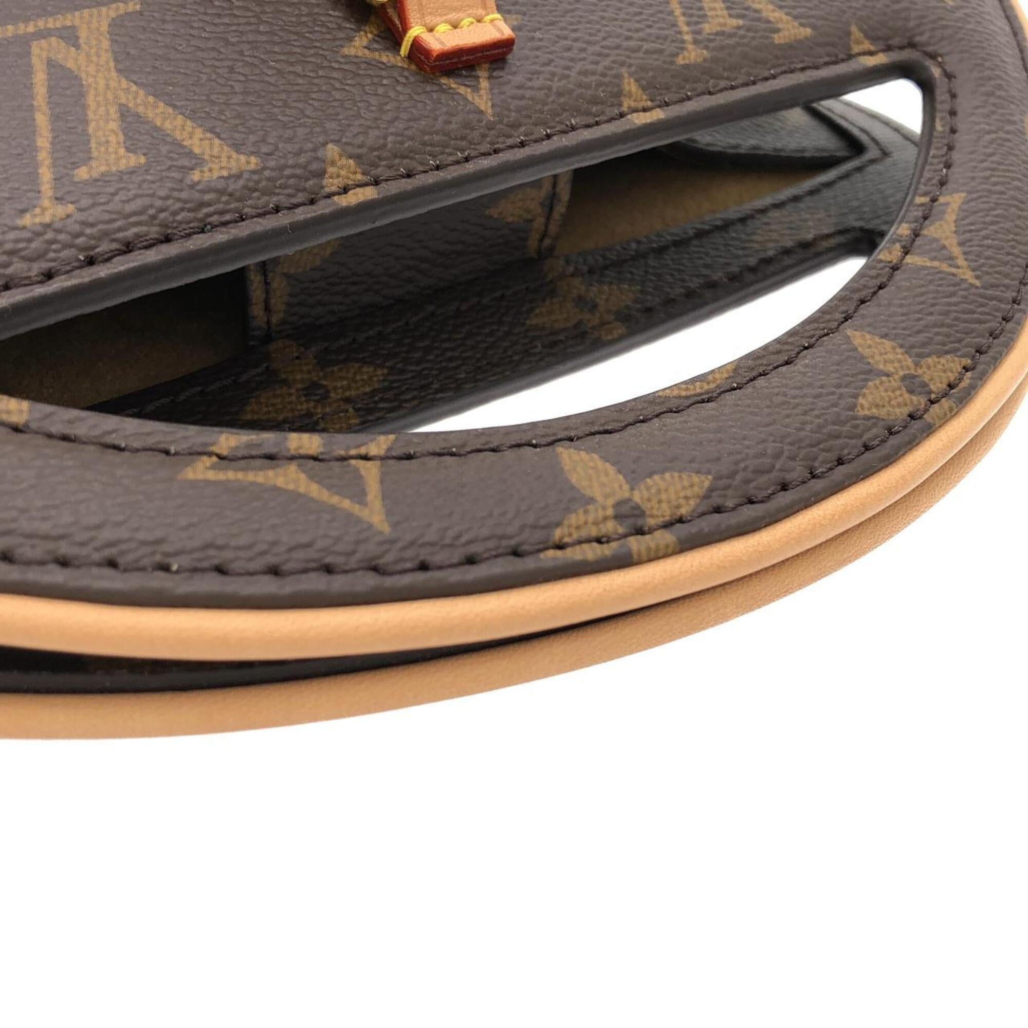 Louis Vuitton Marron Coated Canvas Shoulder Bag (Pre-Owned)