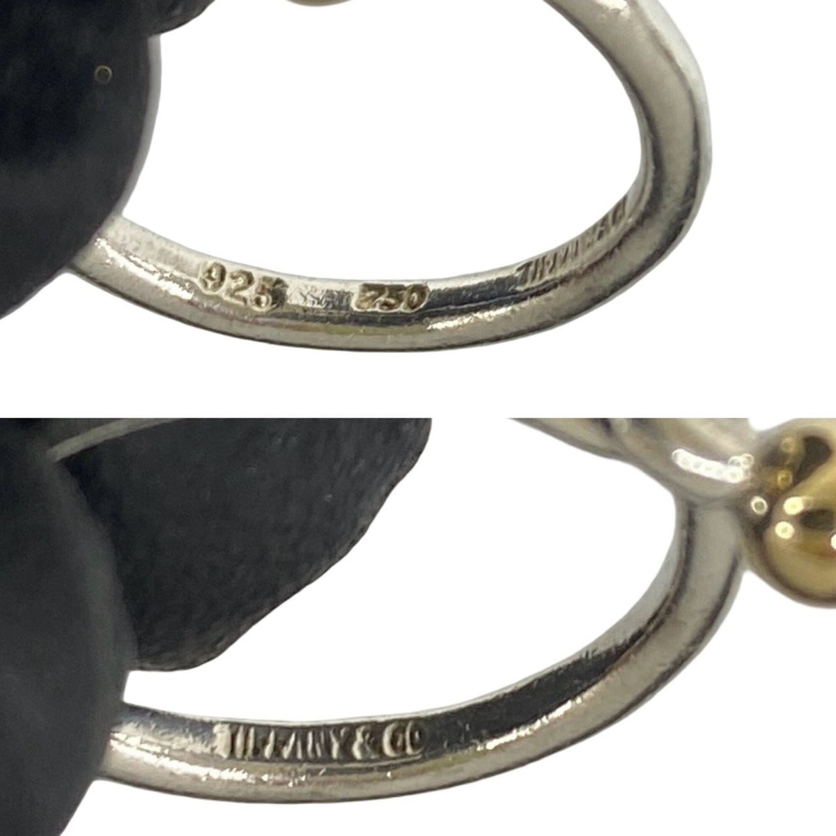 Tiffany Gold Silver Yellow Gold (18K) Silver 925 Band Ring (Pre-Owned)