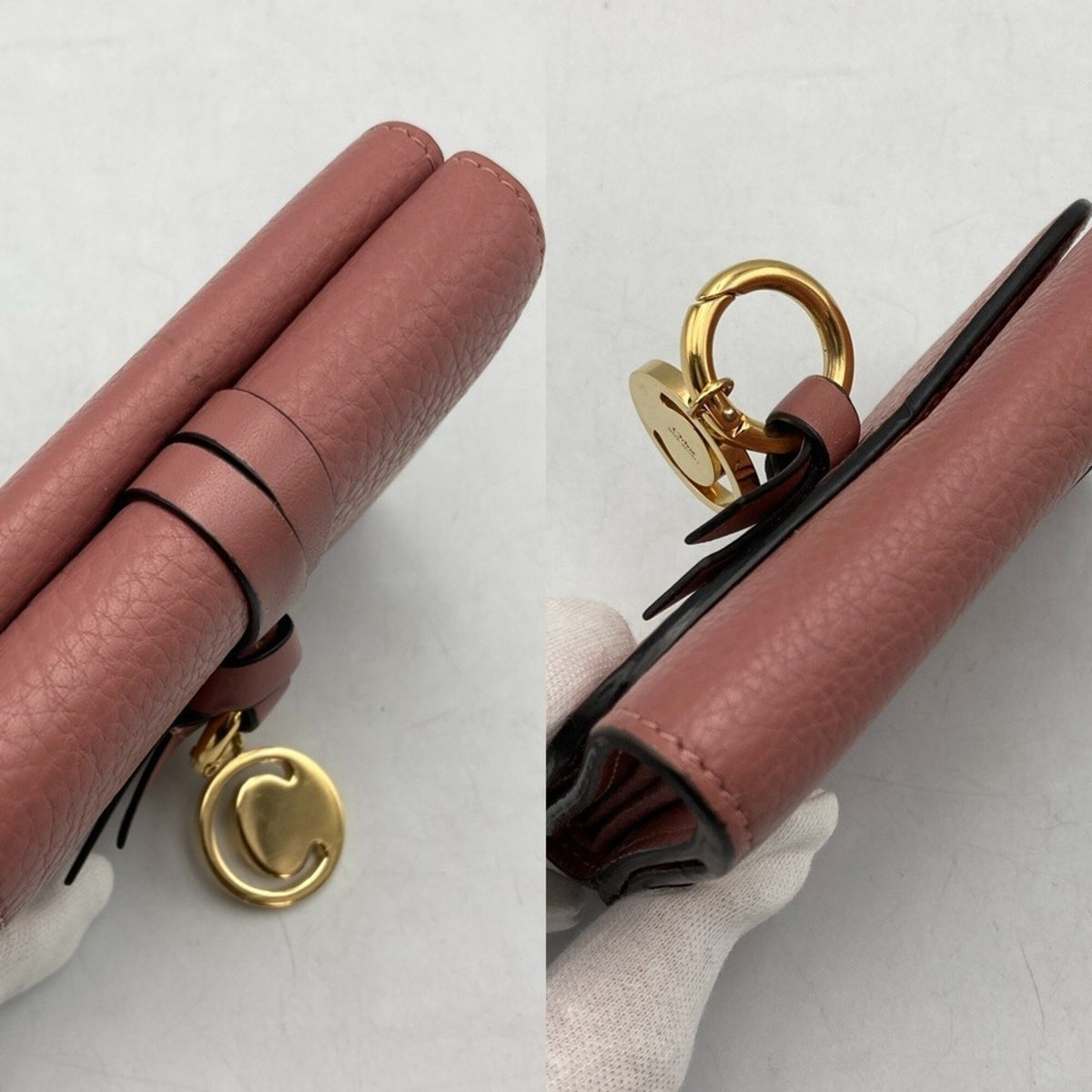 Chloé Pink Leather Wallet (Tri-Fold) (Pre-Owned)