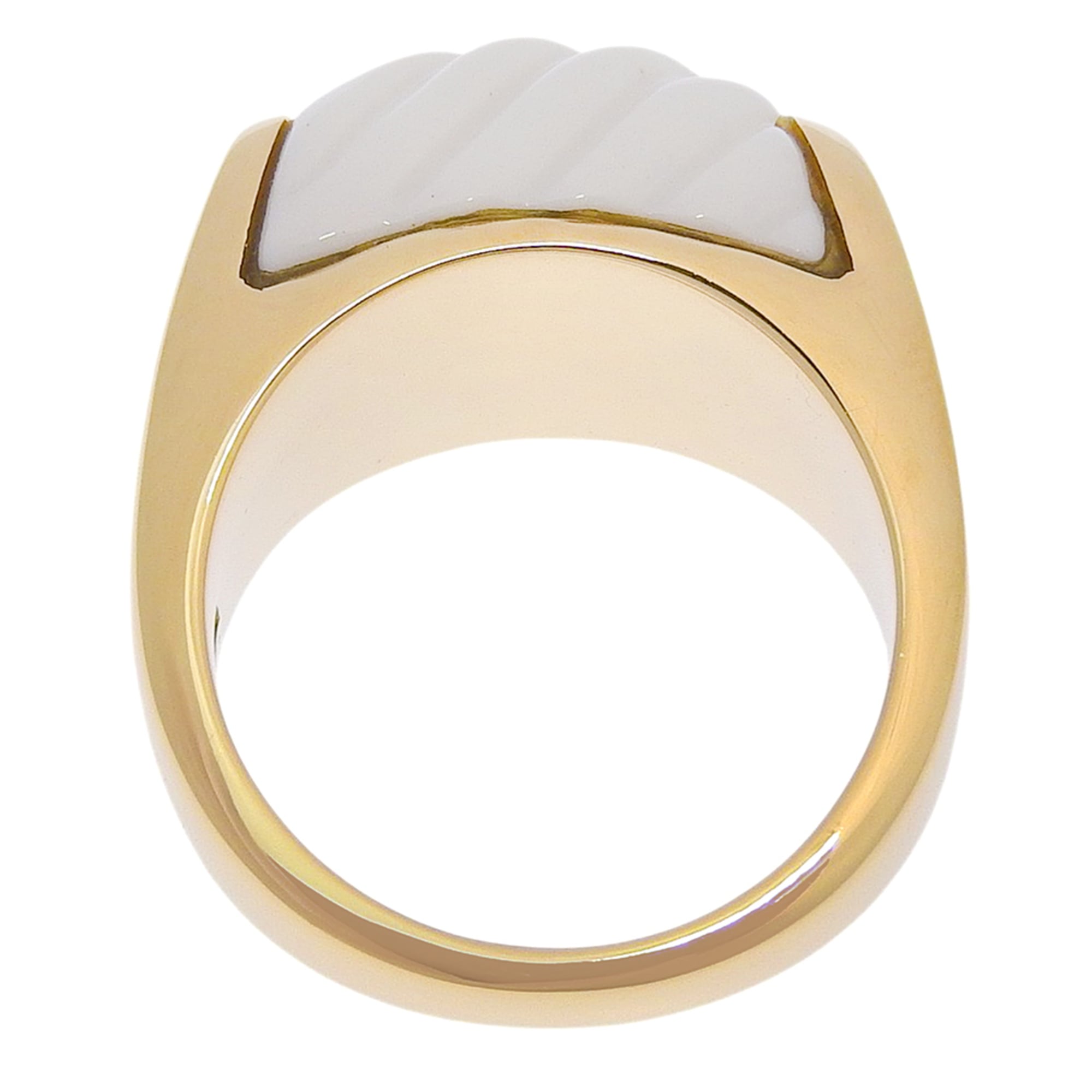 Bvlgari Yellow Gold (18K) Ceramic Band Ring (Pre-Owned)