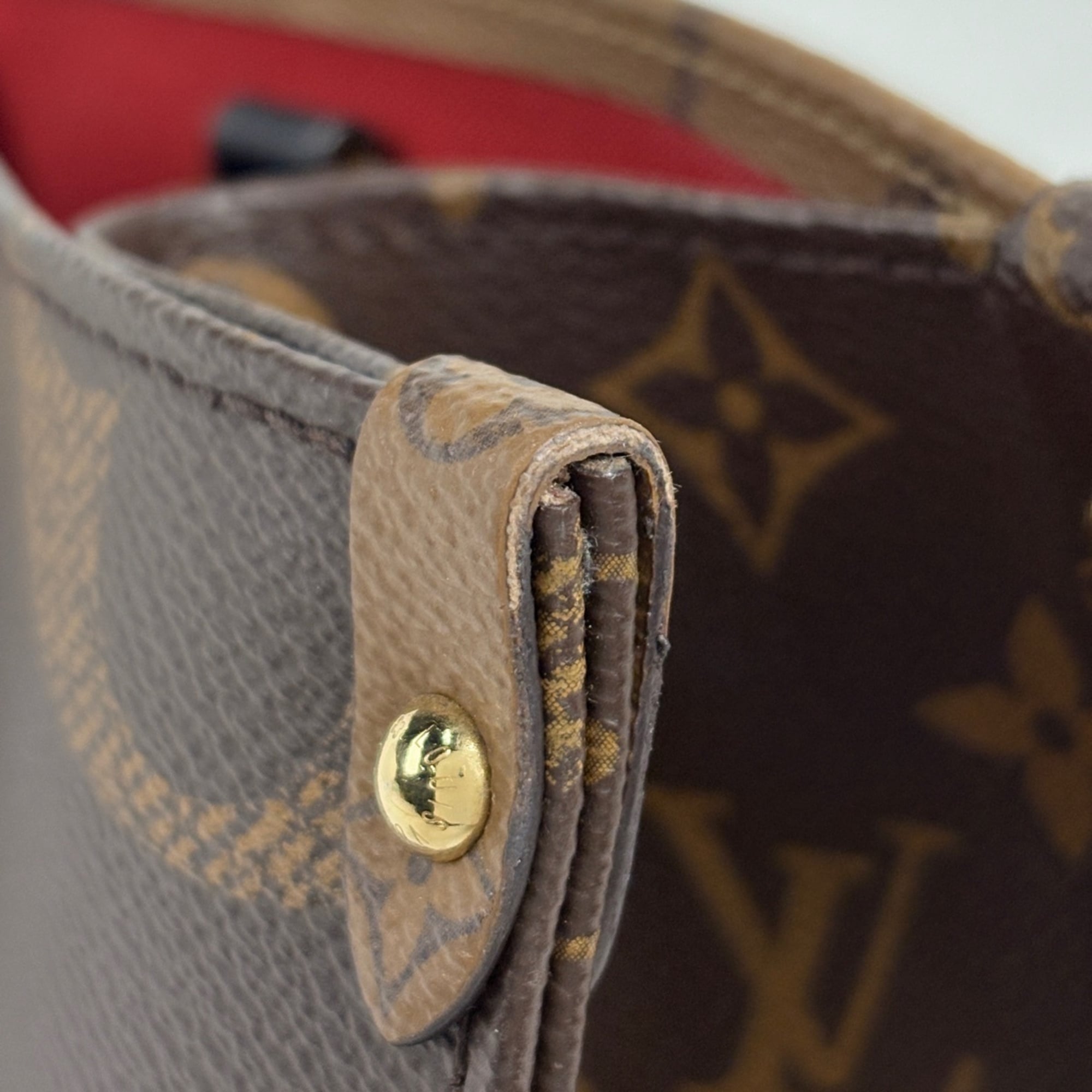 Louis Vuitton Brown Monogram Reverse Shoulder Bag Tote Bag (Pre-Owned)
