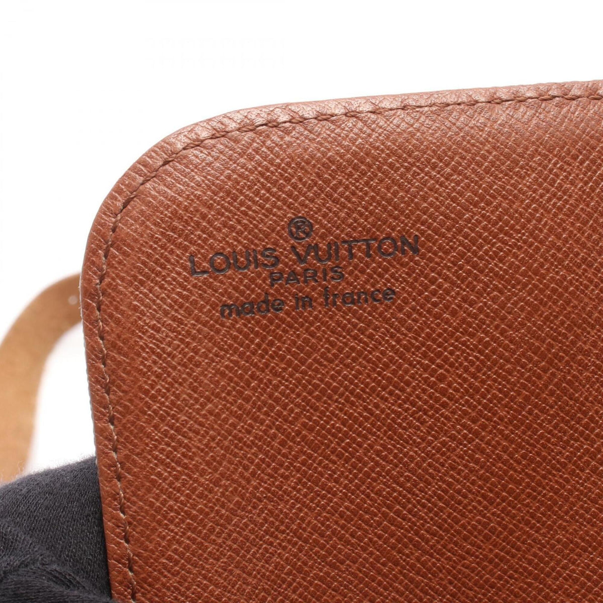Louis Vuitton Brown Coated Canvas Leather Handbag Shoulder Bag (Pre-Owned)