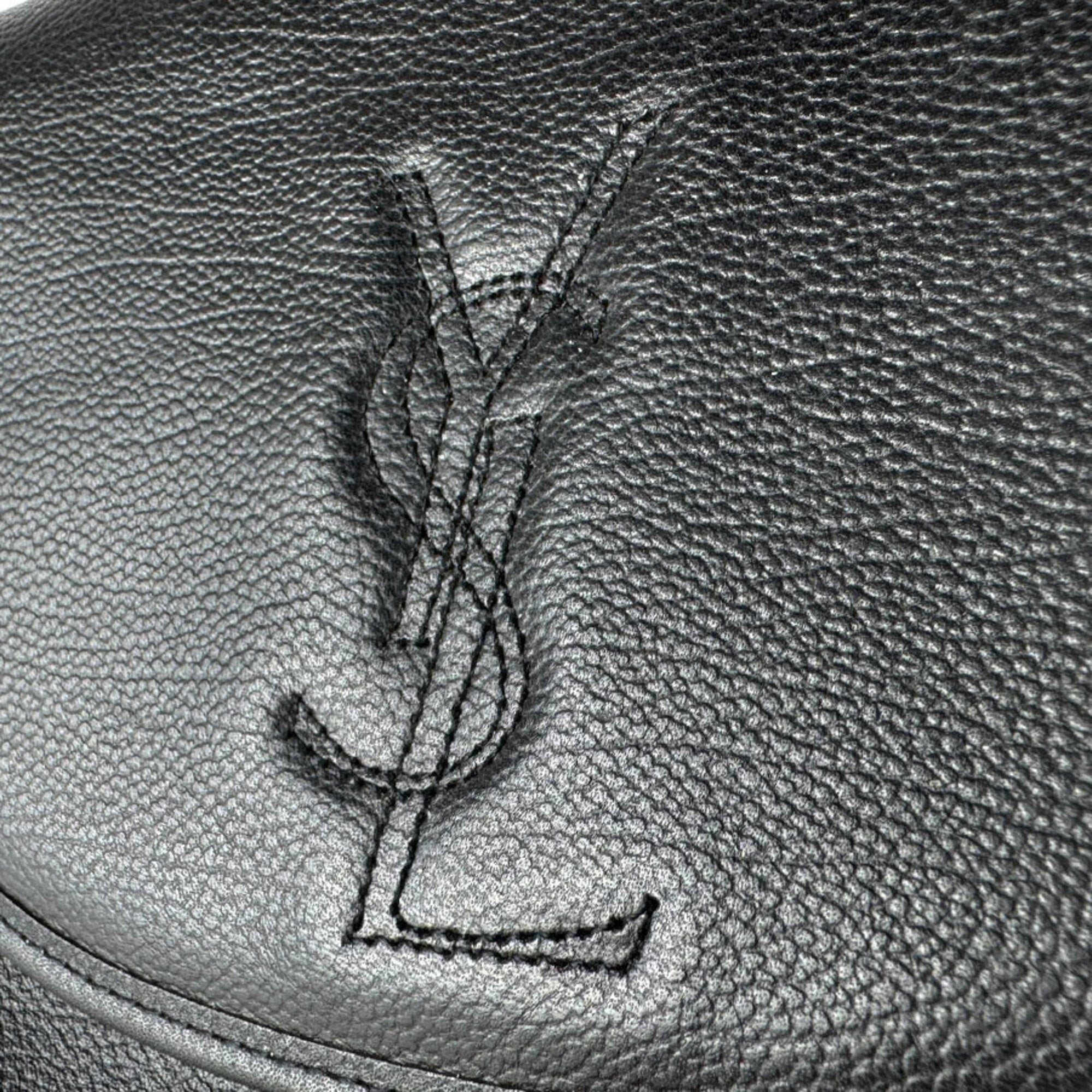Yves Saint Laurent Black Leather Shoulder Bag (Pre-Owned)