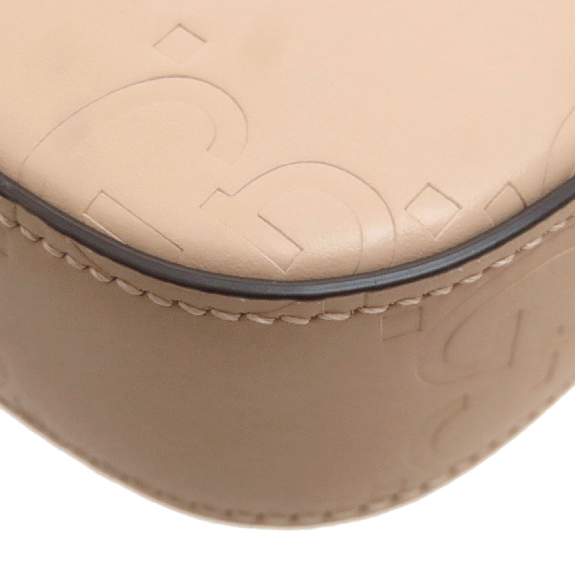 Gucci Beige Leather Shoulder Bag (Pre-Owned)