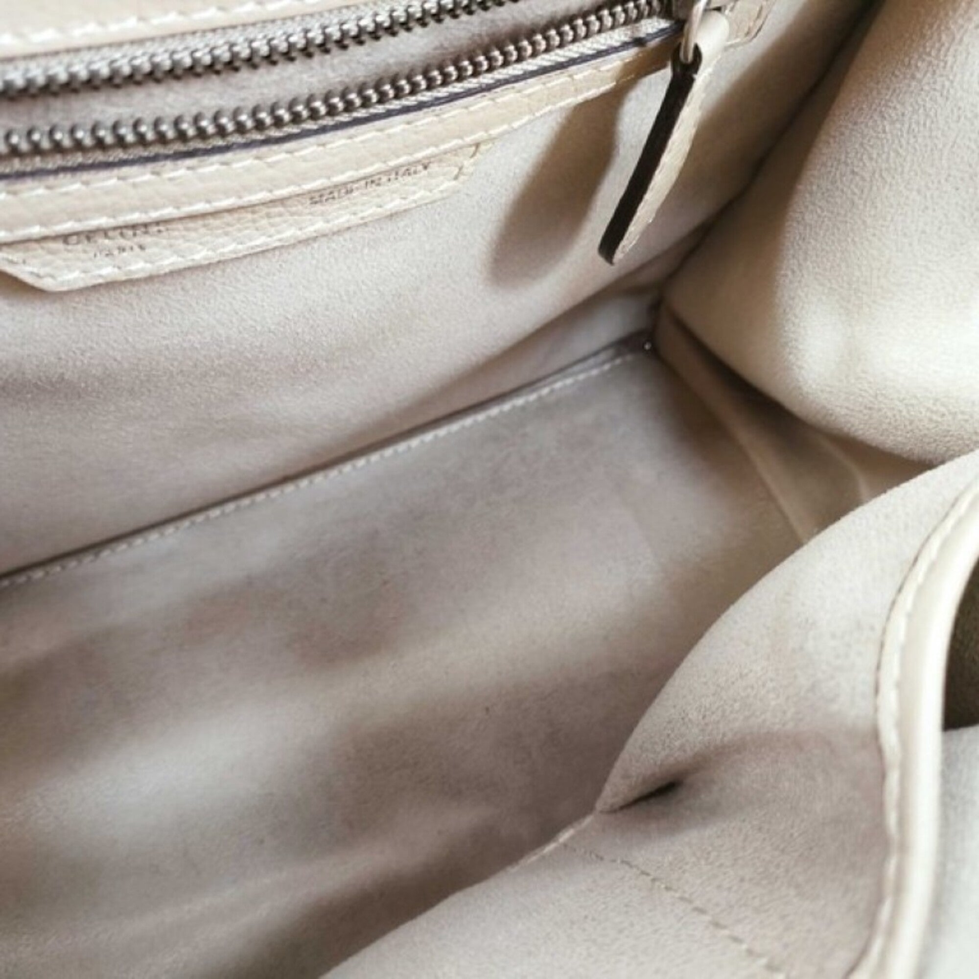 Celine Brown Leather Handbag Tote Bag (Pre-Owned)