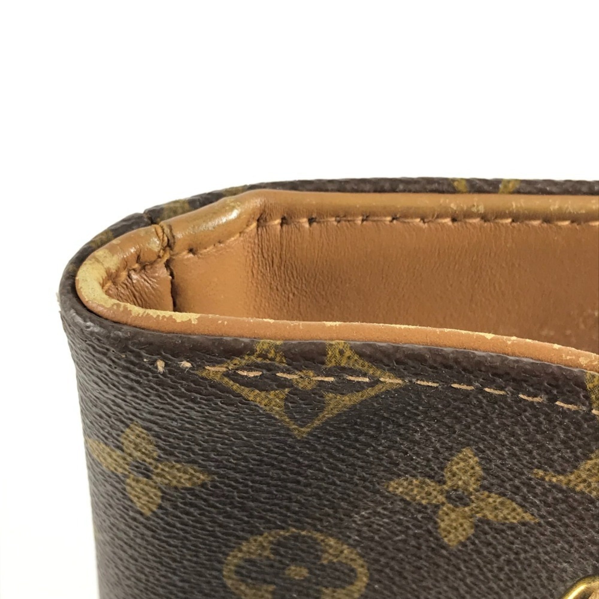 Louis Vuitton Brown Monogram Canvas Handbag Pouch Tote Bag (Pre-Owned)
