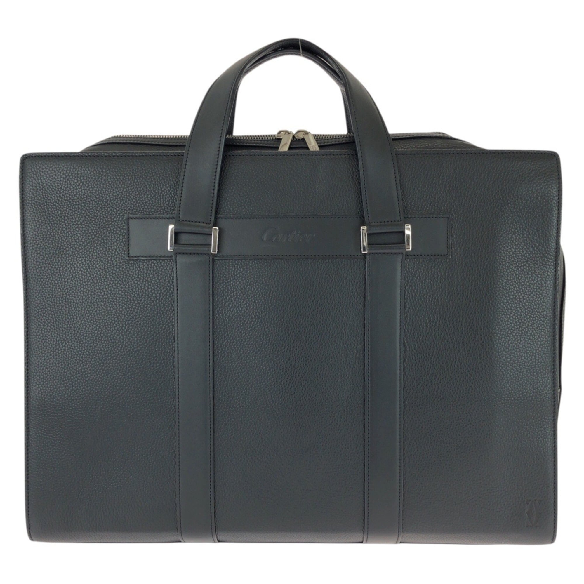 Cartier Black Leather Briefcase (Pre-Owned)