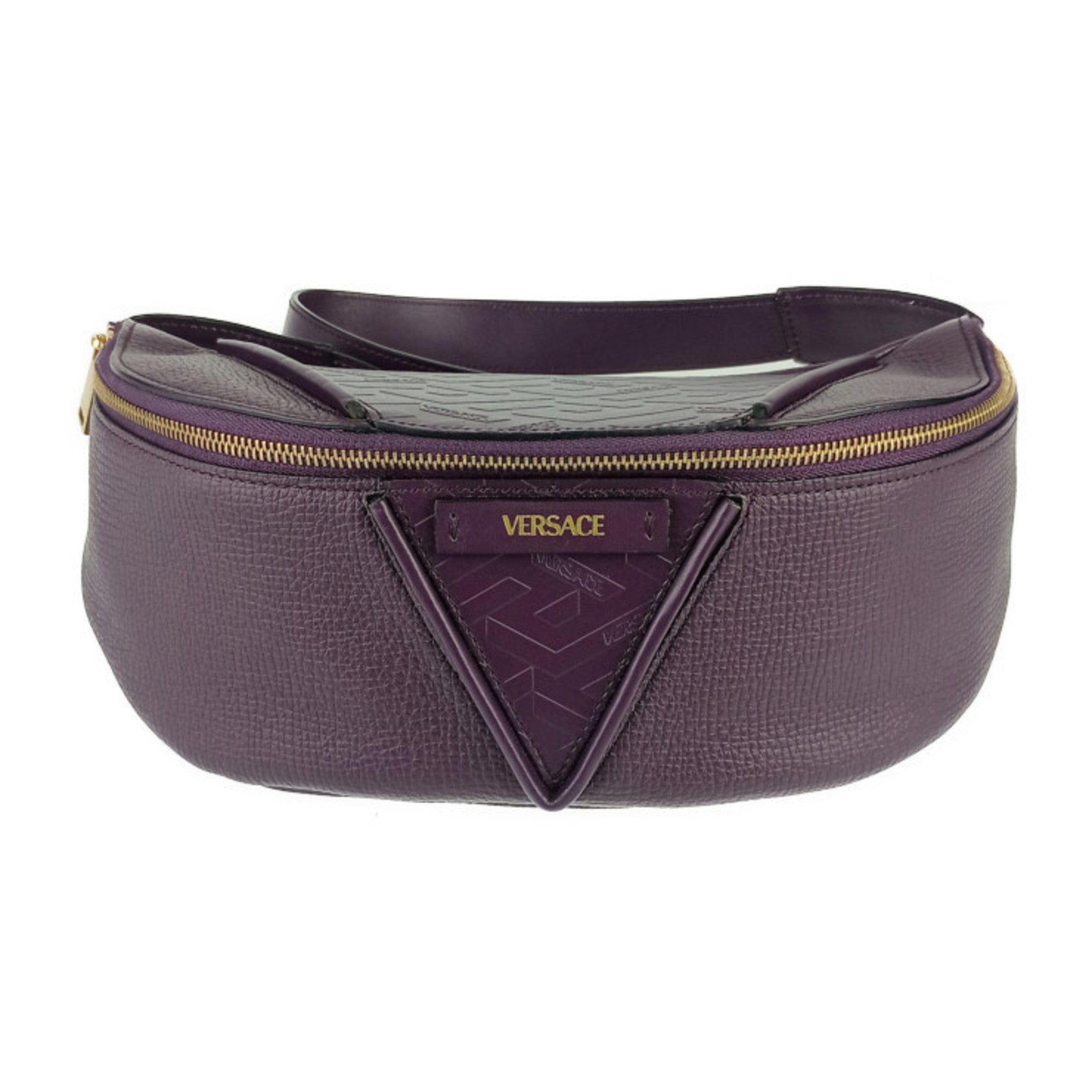 Versace Leather Fanny Pack Sling Bag (Pre-Owned)