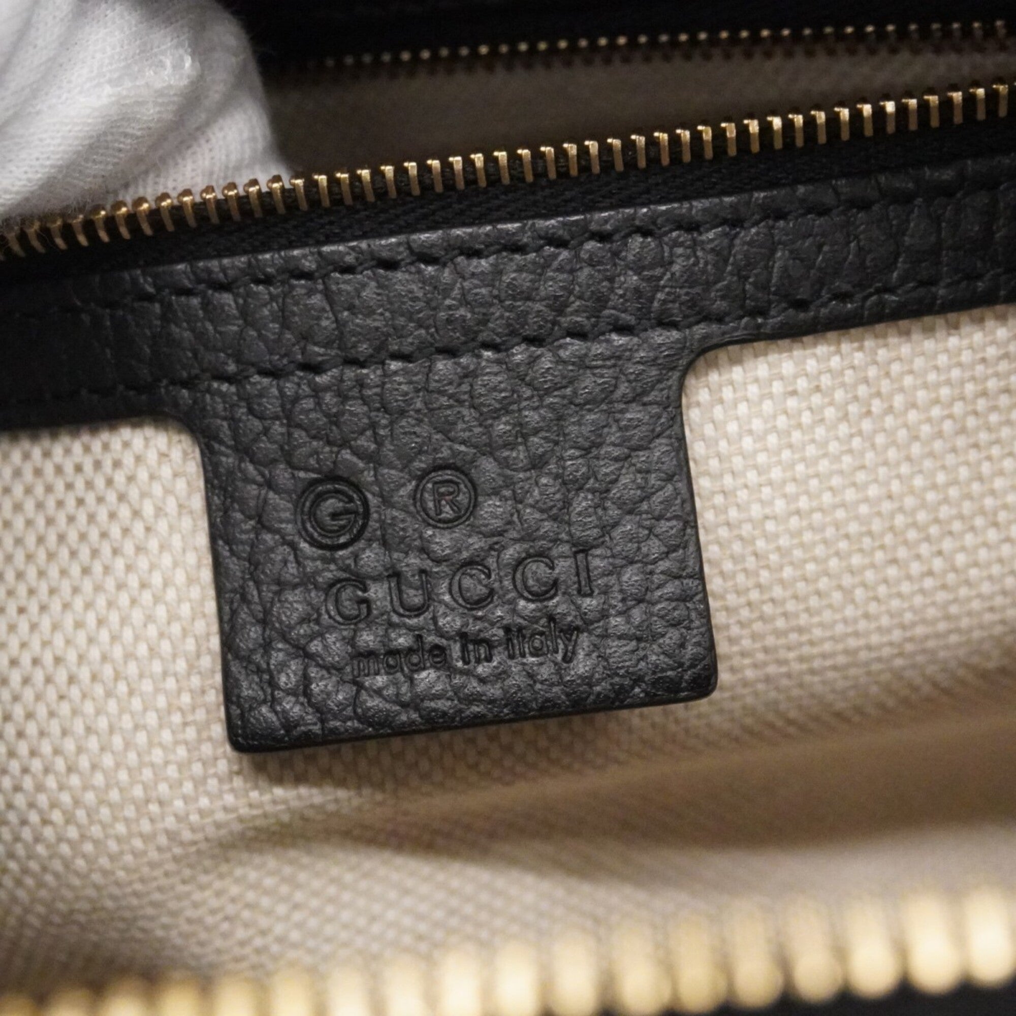 Gucci Black Leather Handbag (Pre-Owned)