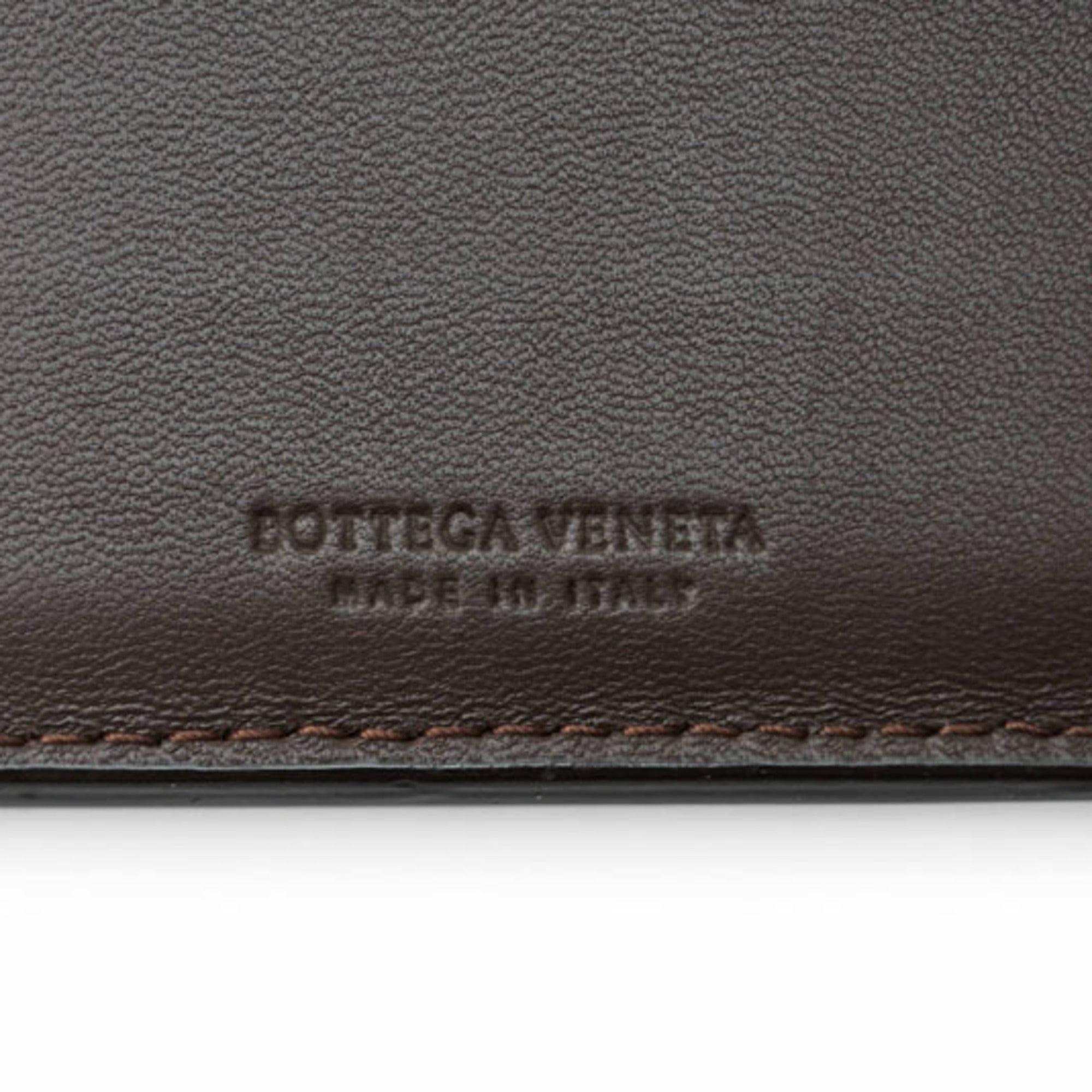 Bottega Veneta Intrecciato Dark Brown Wallet (Bi-Fold) (Pre-Owned)