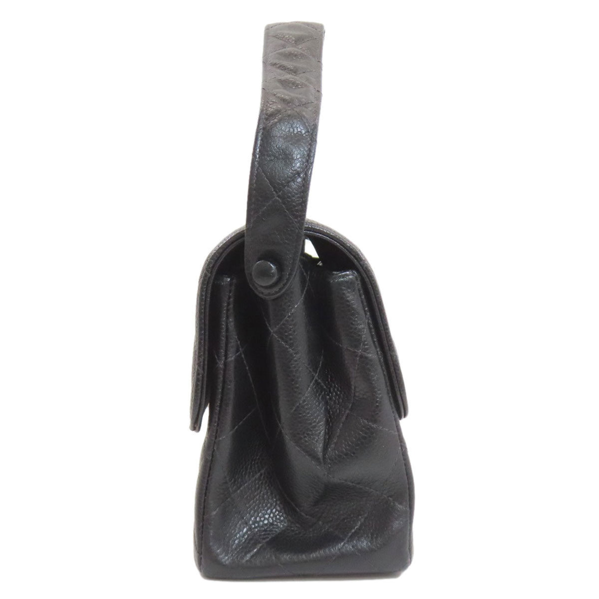 Chanel Black Leather Handbag (Pre-Owned)