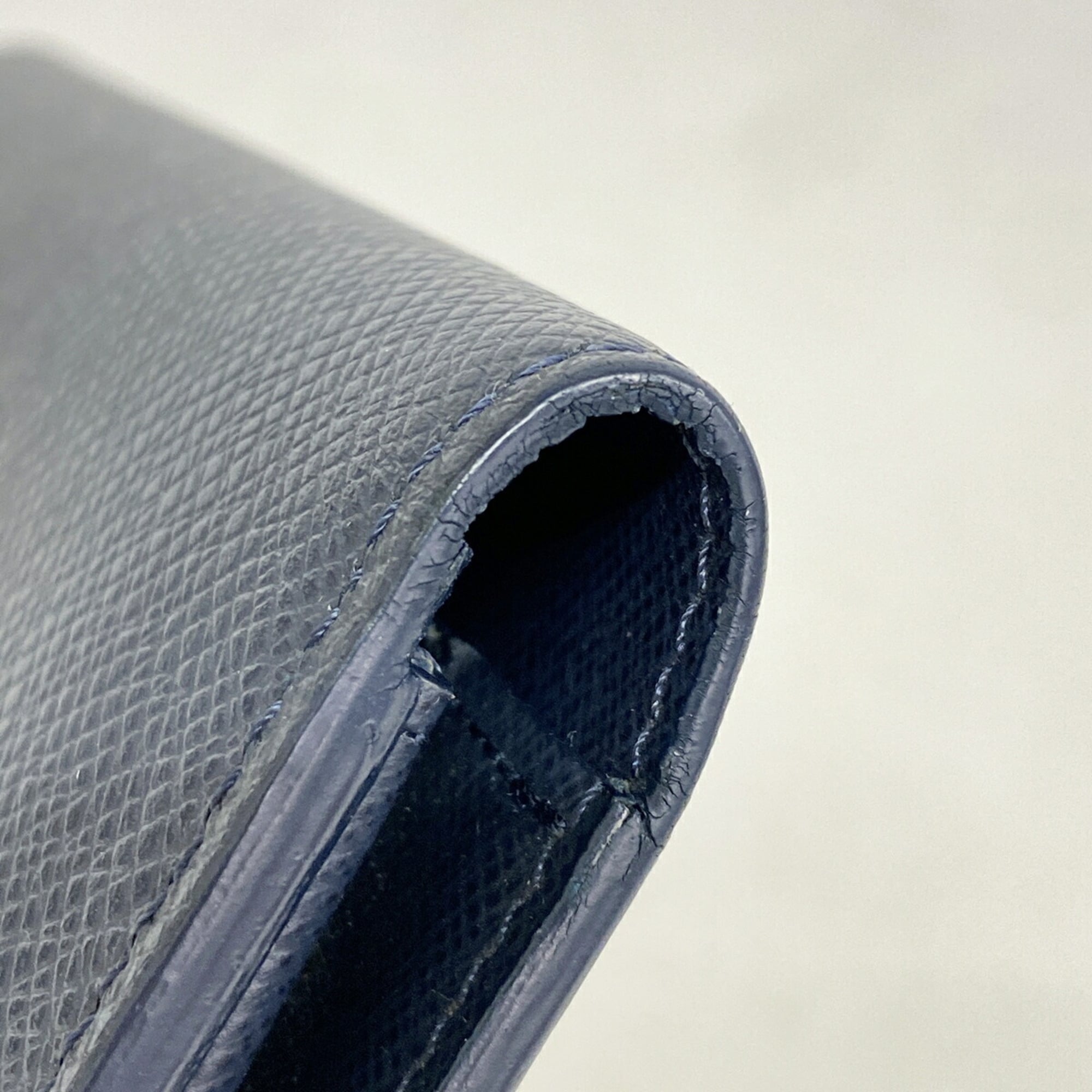 Louis Vuitton Navy Blue Long Wallet (Bi-Fold) (Pre-Owned)
