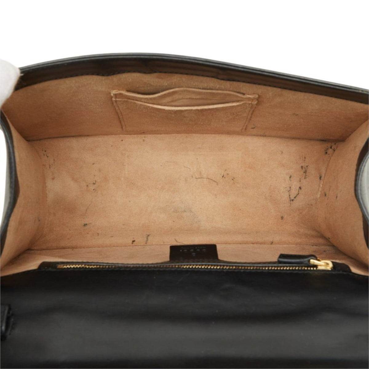 Gucci Black Leather Handbag Shoulder Bag (Pre-Owned)