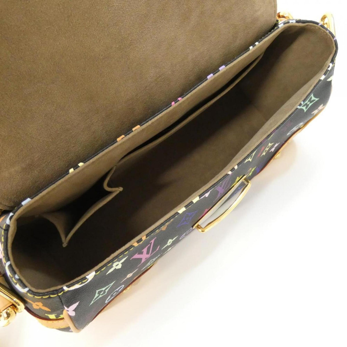Louis Vuitton Black Coated Canvas Handbag (Pre-Owned)