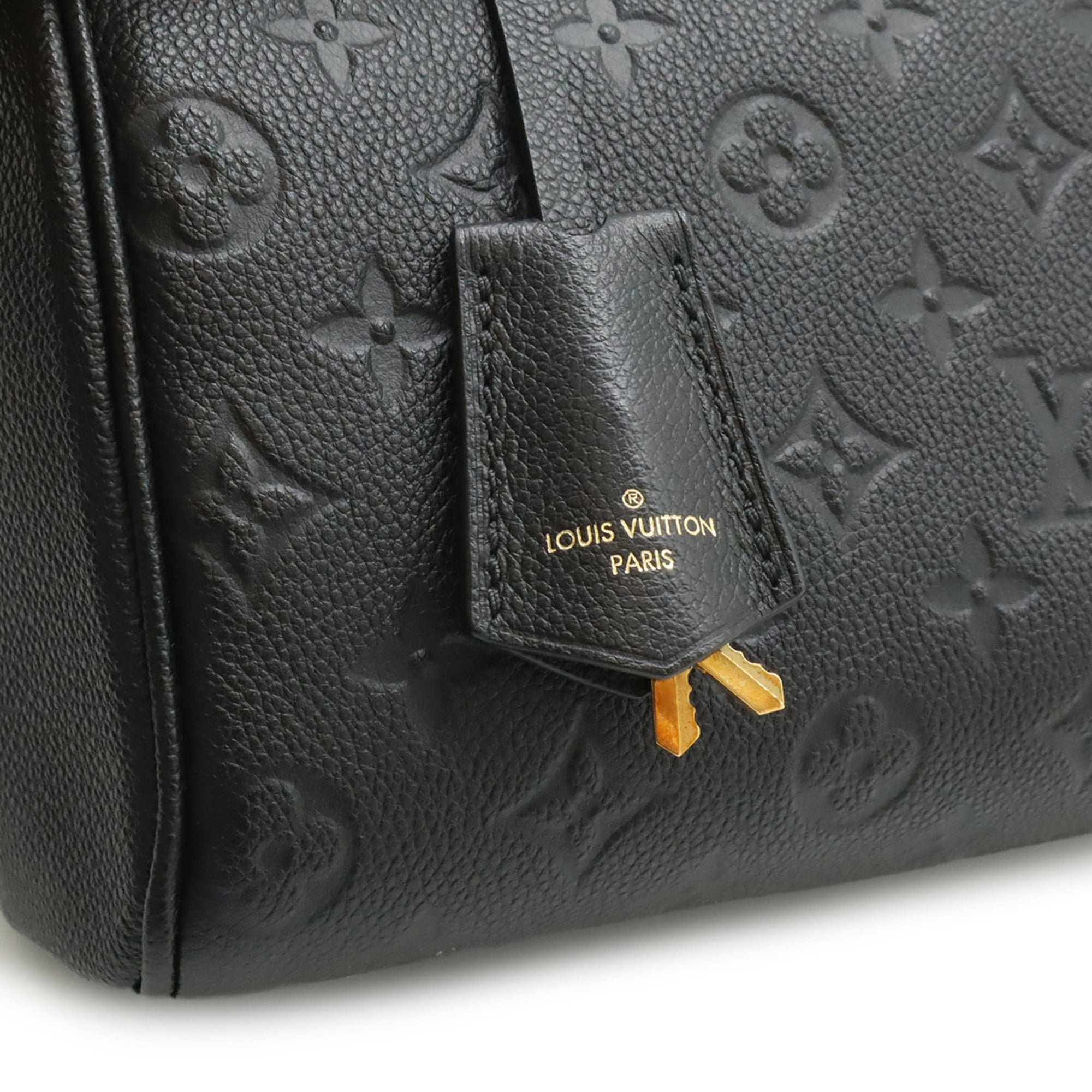 Louis Vuitton Black Noir Monogram Empreinte Handbag Shoulder Bag (Pre-Owned)