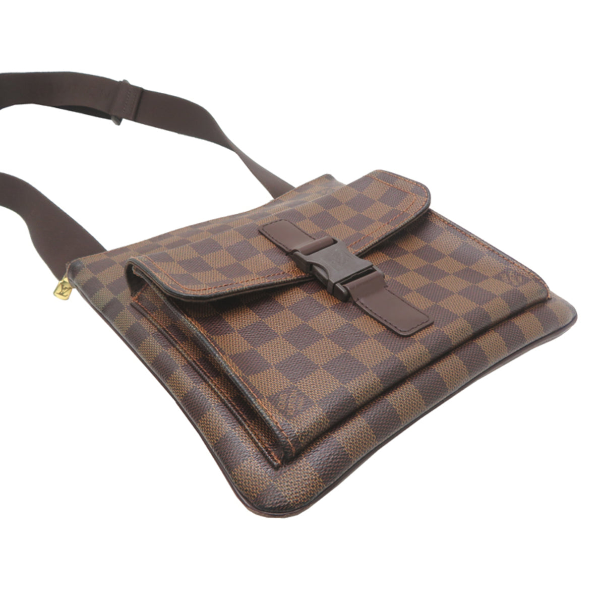Louis Vuitton Brown Damier Azur Pochette Shoulder Bag (Pre-Owned)