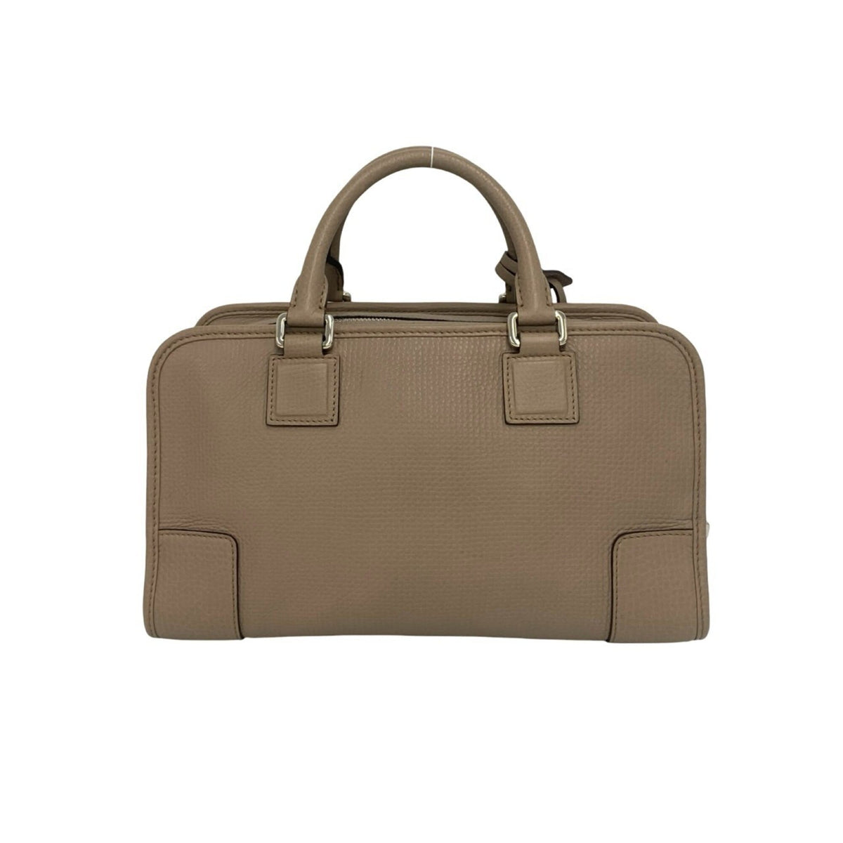 Loewe Beige Leather Boston Bag Handbag (Pre-Owned)