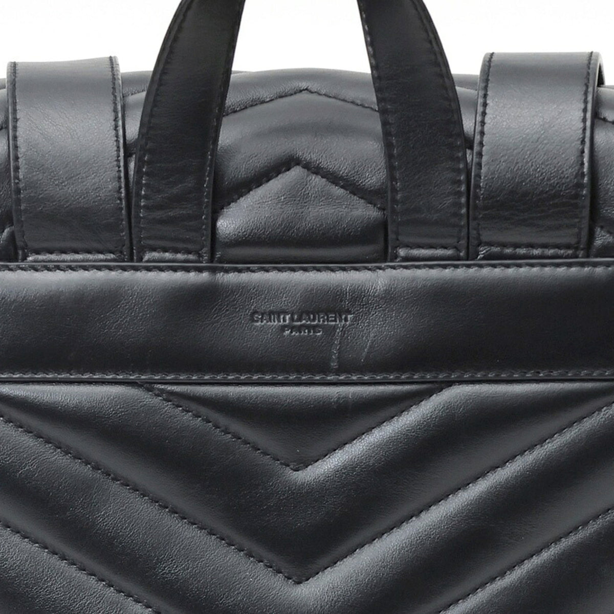 Saint Laurent Black Leather Backpack (Pre-Owned)