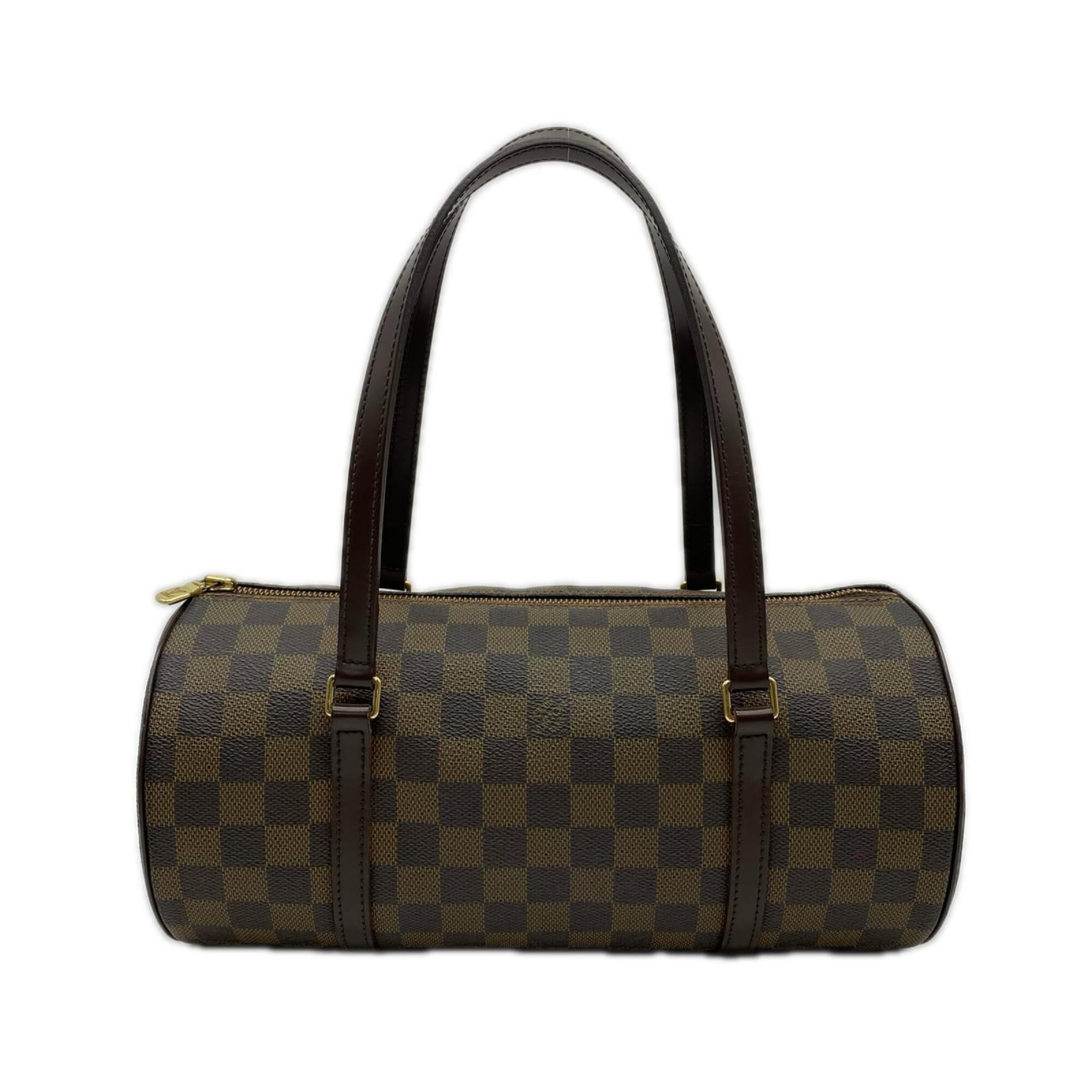 Louis Vuitton Damier Beige Brown Coated Canvas Leather Handbag (Pre-Owned)