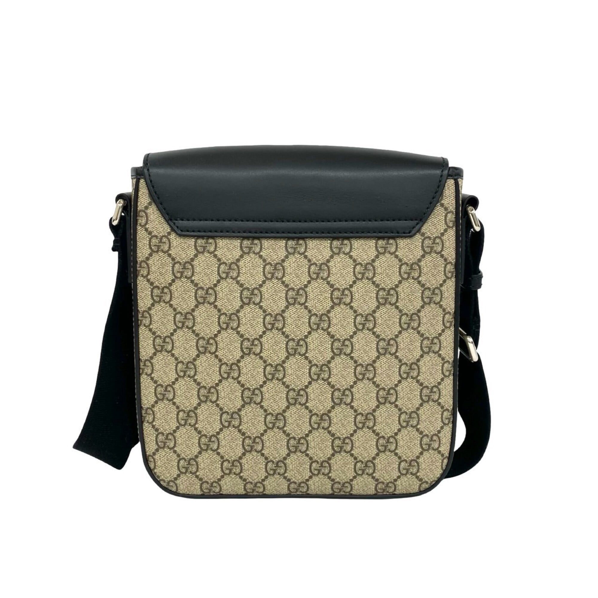 Gucci Black Elastane Leather Crossbody Bag Pochette Shoulder Bag (Pre-Owned)