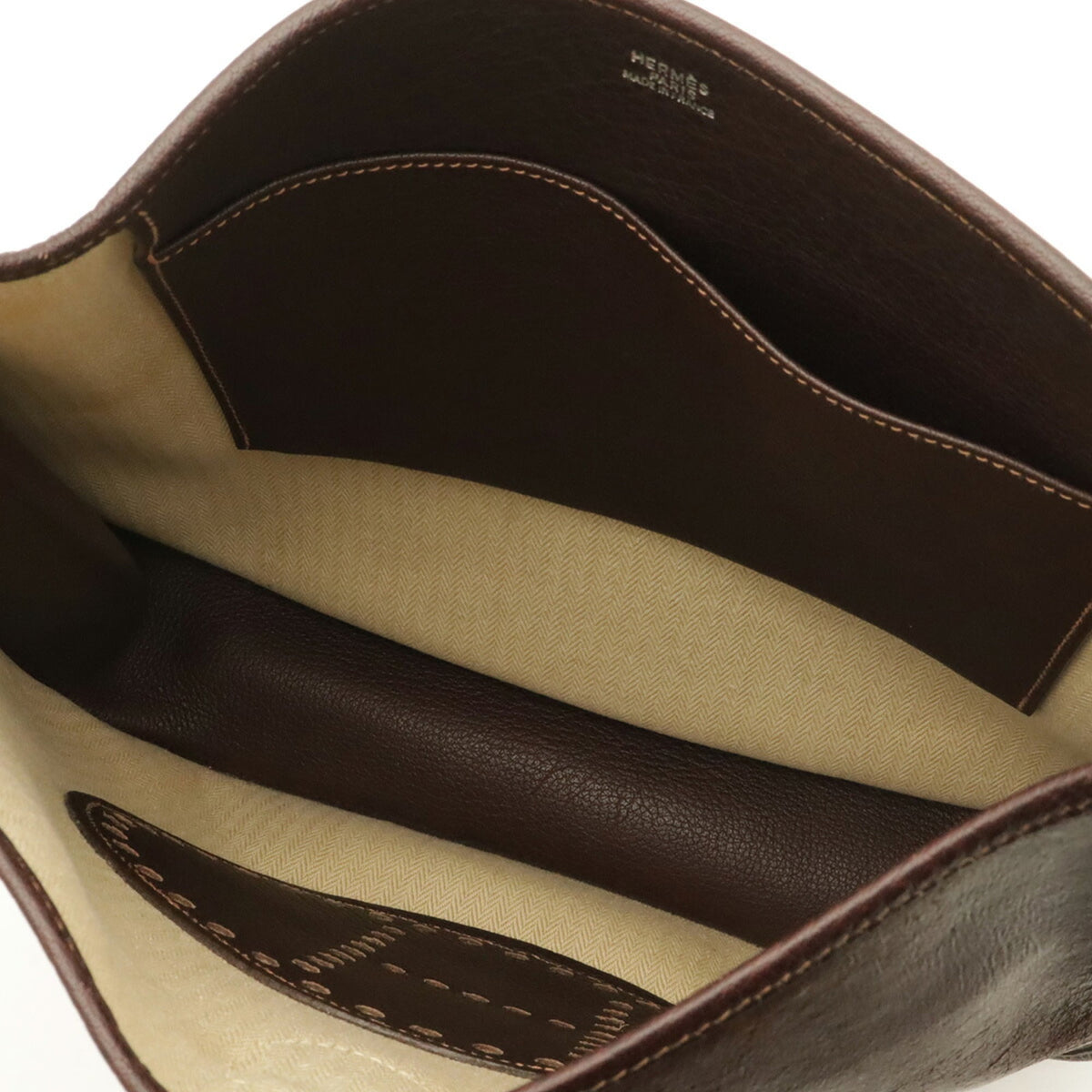 Hermes Dark Brown Amazonia Shoulder Bag (Pre-Owned)